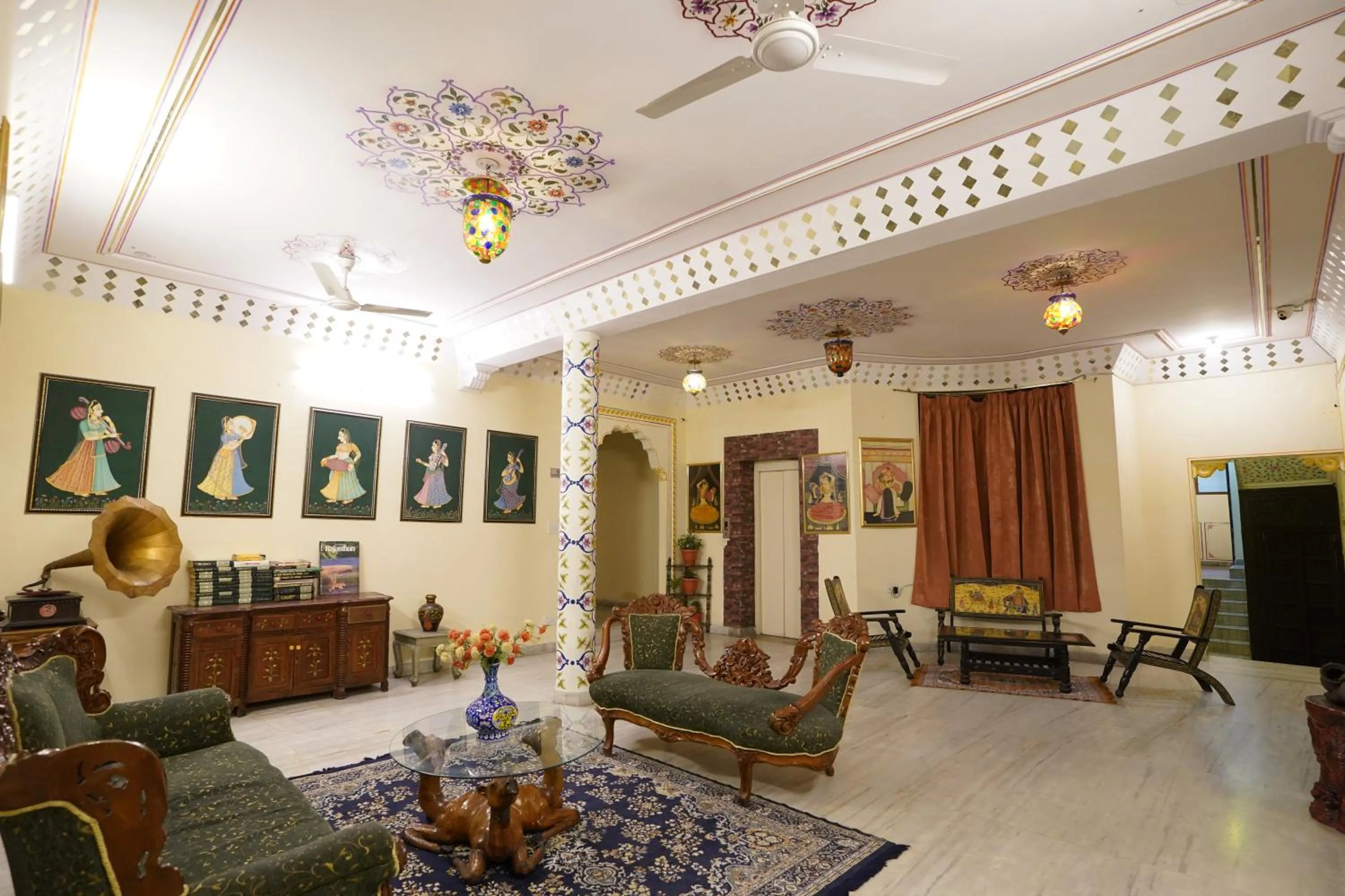 Seating area in Hotel Radoli House - A Heritage Hotel