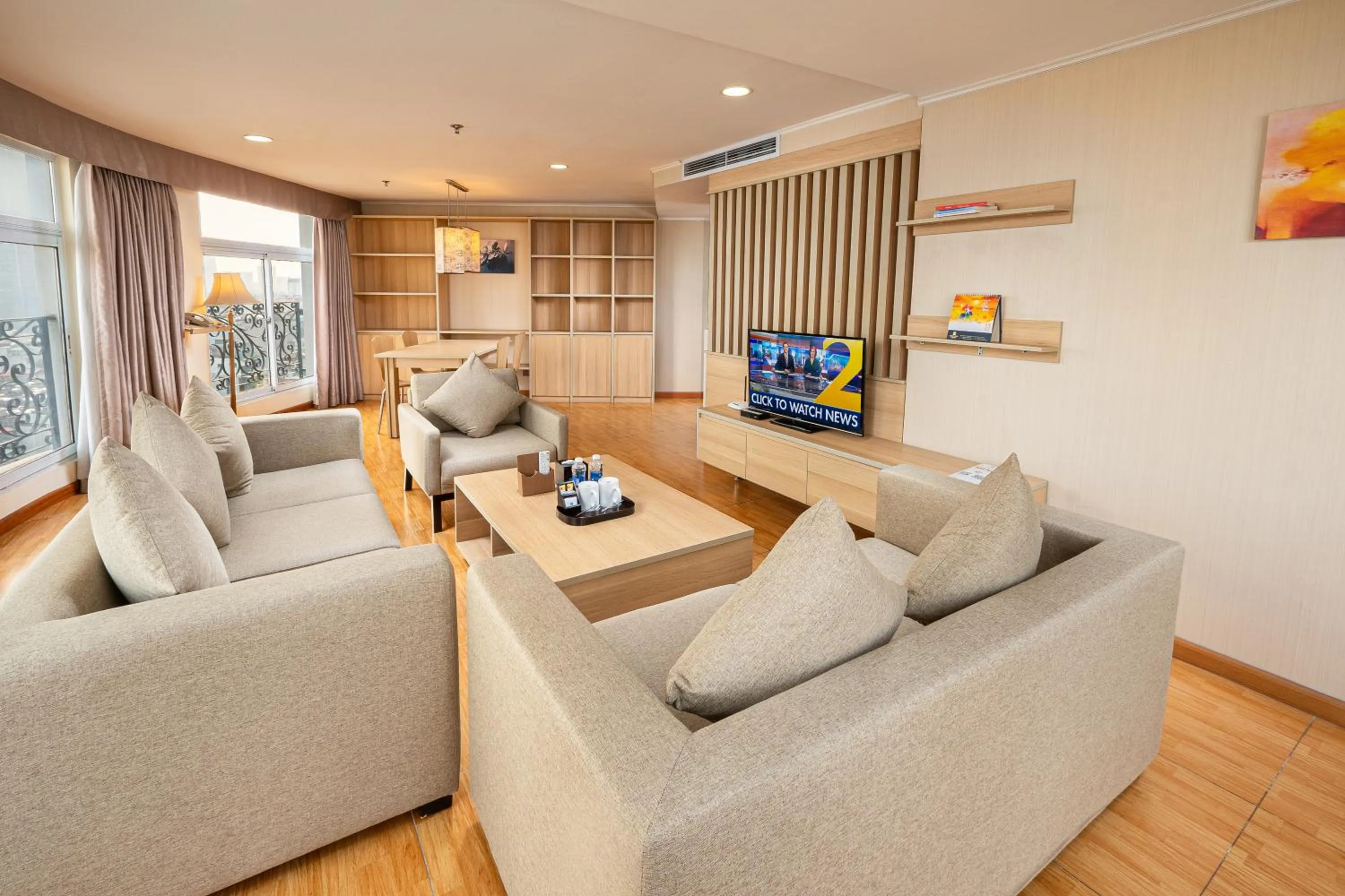 Seating area in Super Candle Hotel