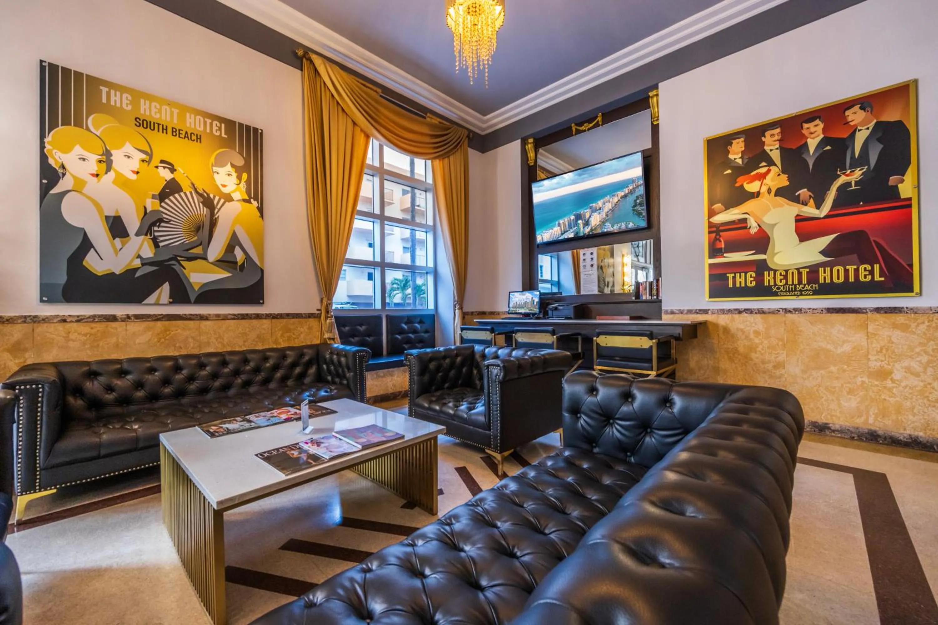 Seating area in Kent Hotel