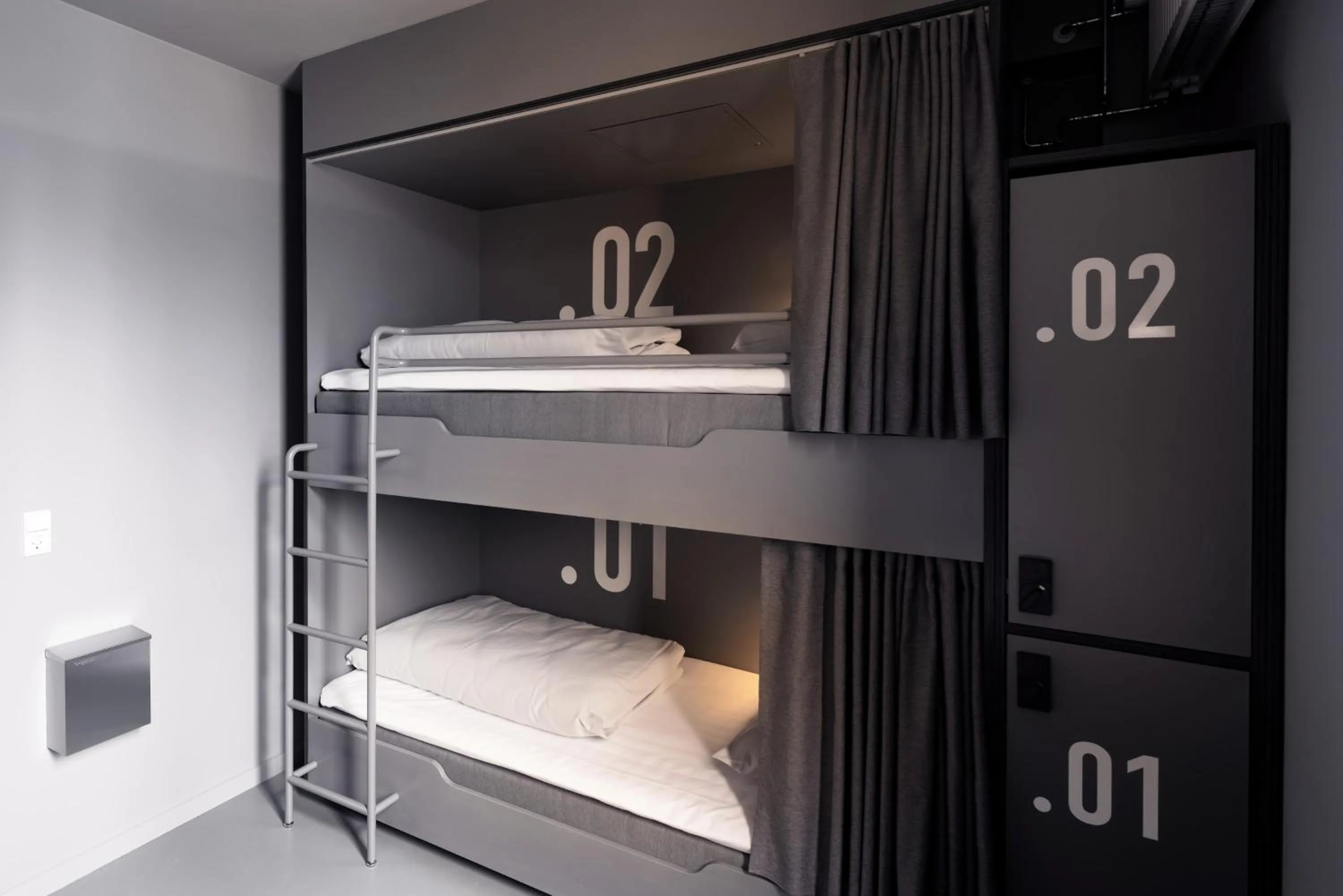 Bedroom in BOOK1 by Brøchner Hotels