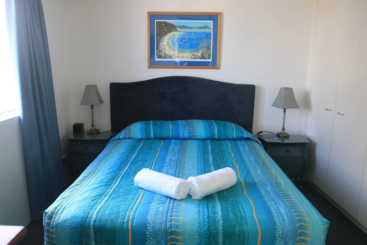 Bedroom, Bed in Centrepoint Apartments Caloundra