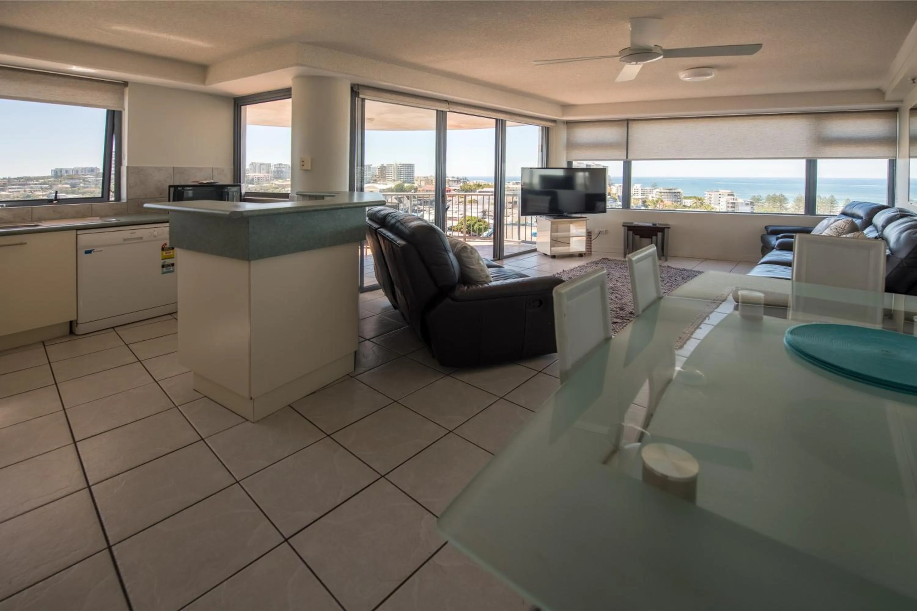 Kitchen or kitchenette in Centrepoint Apartments Caloundra