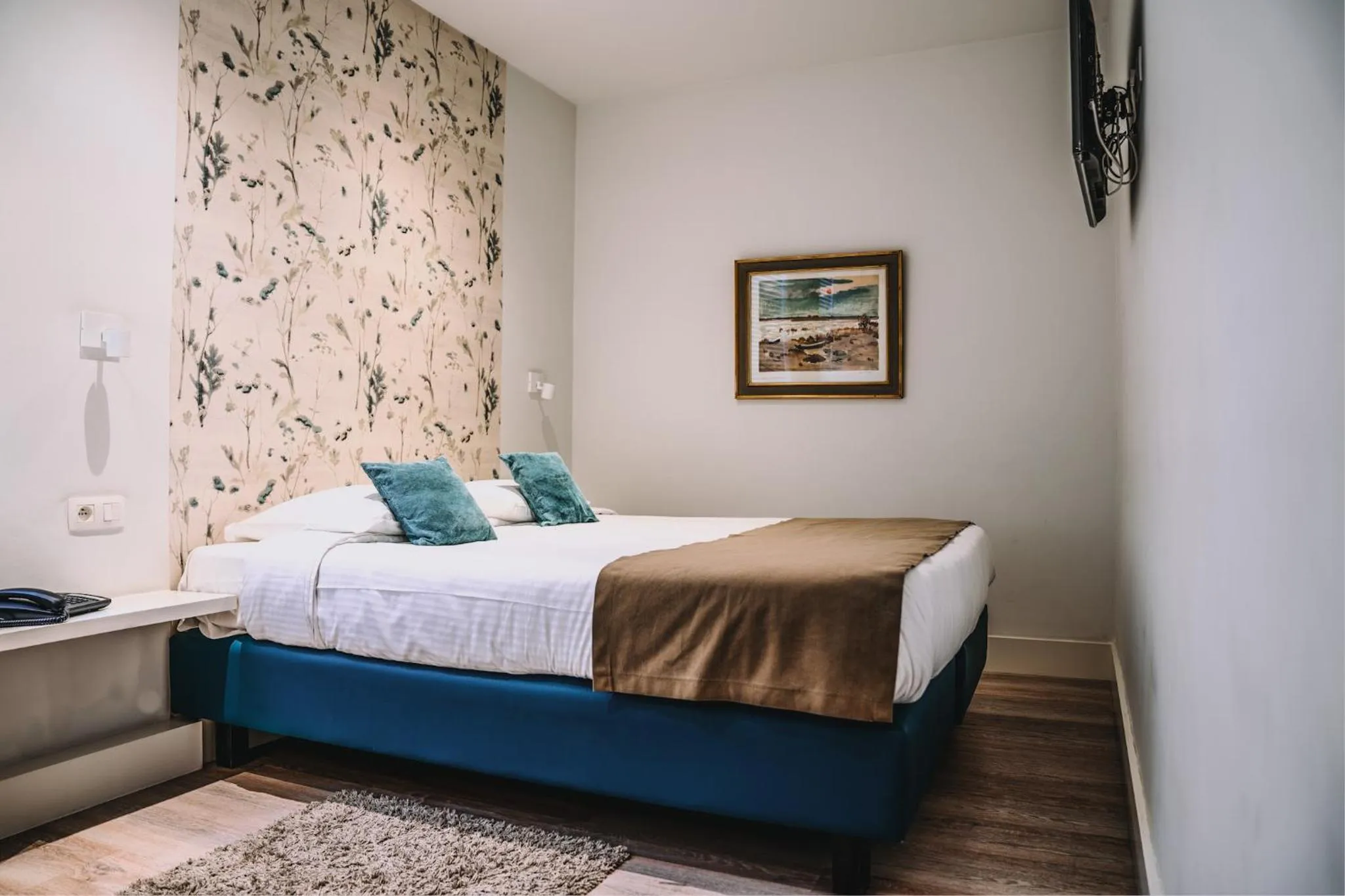 Bed in Hotel Les Eleveurs