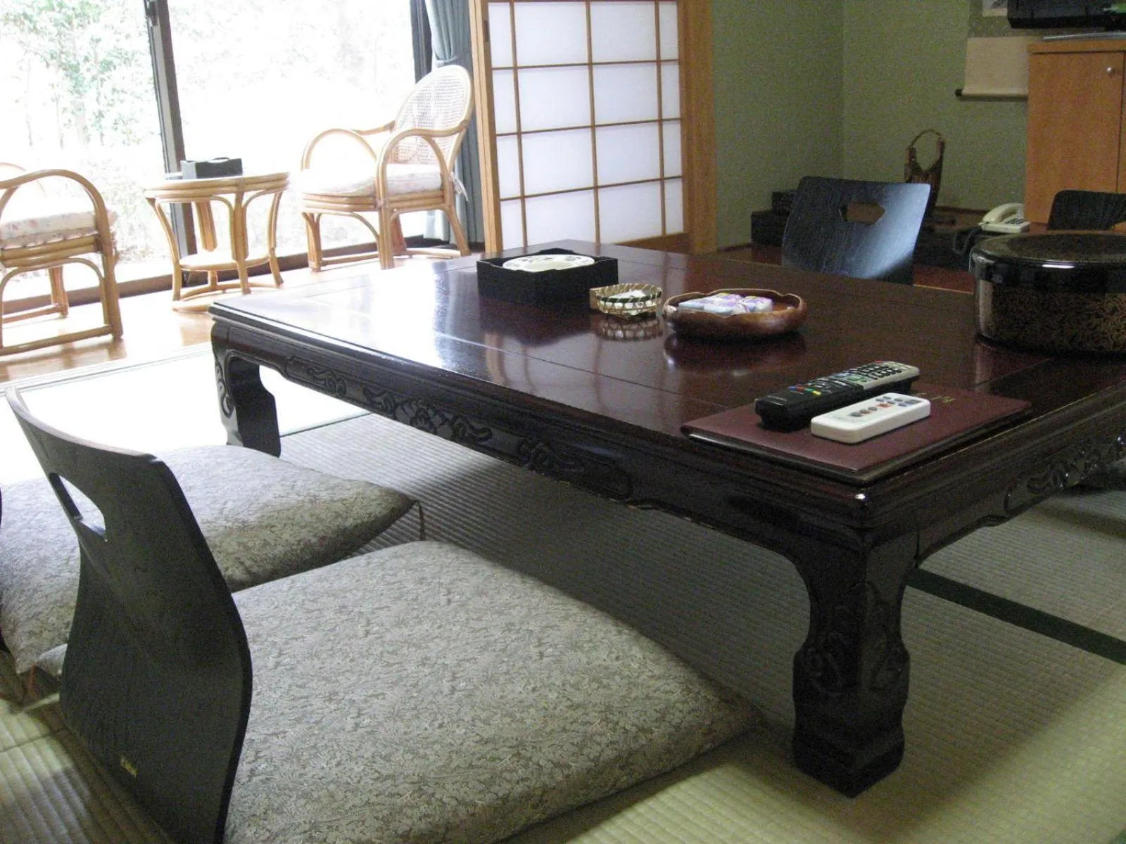 Seating area in Hotel Kinu