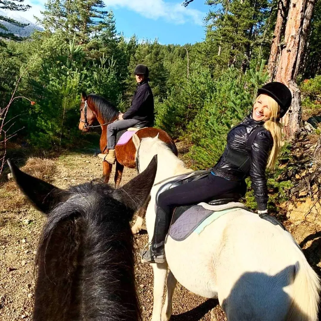 Horse-riding in Rusaliite Adventure House