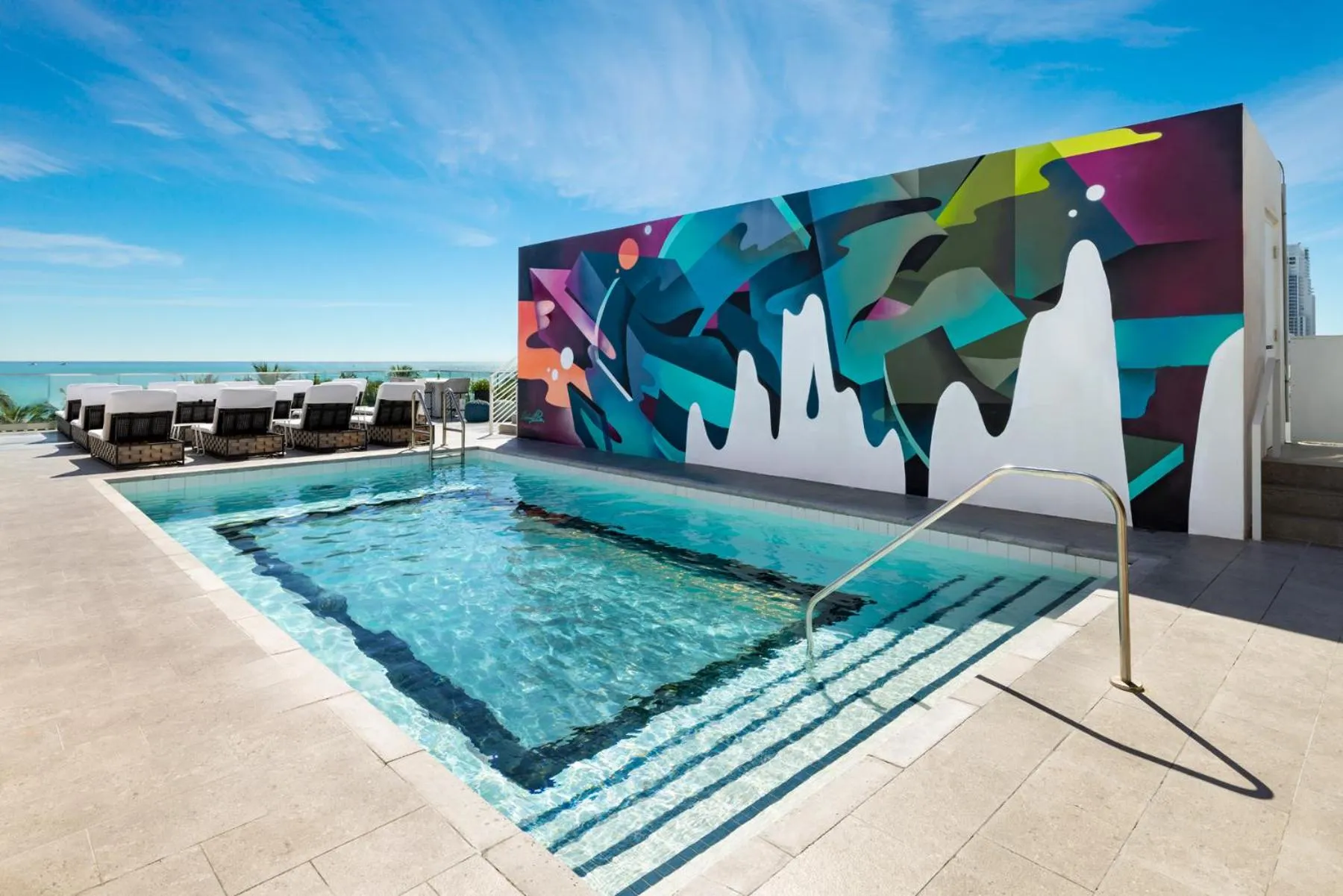 Pool view in Park Central South Beach