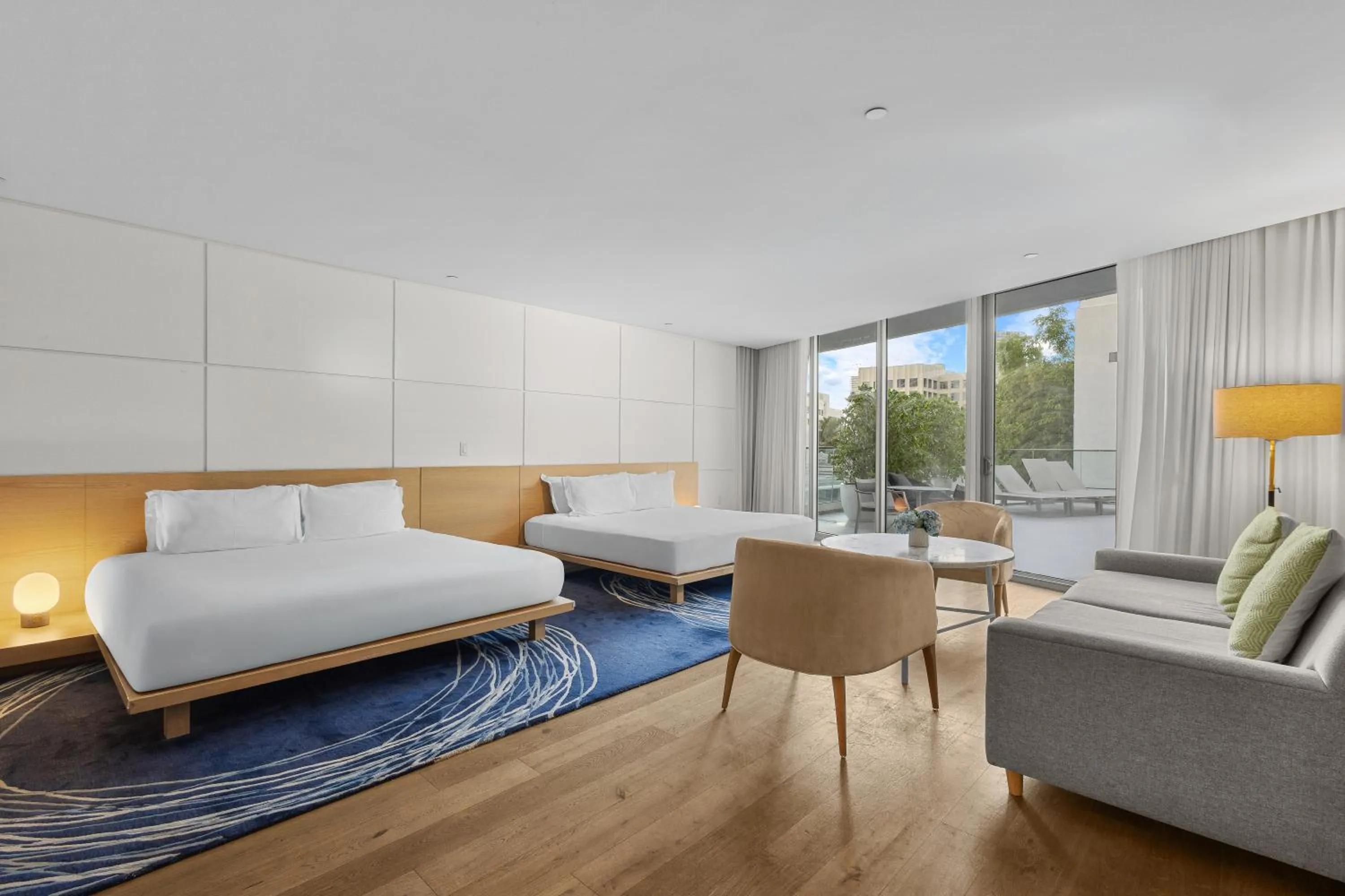 Bed in Park Central South Beach