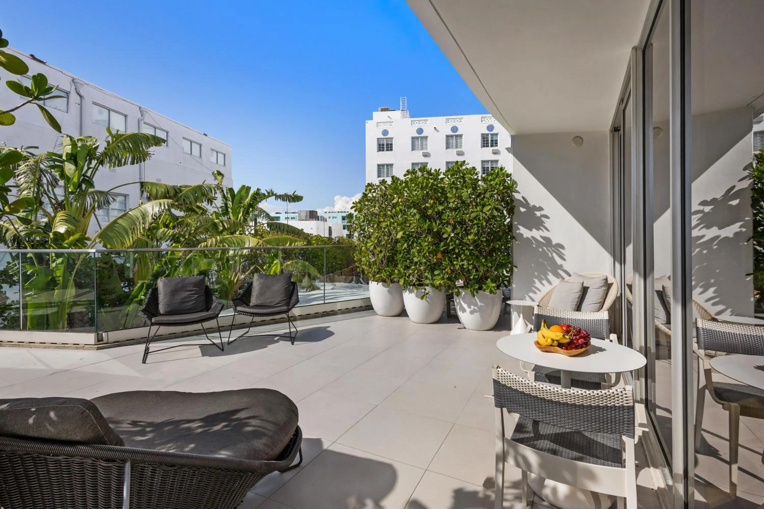 Patio in Park Central South Beach