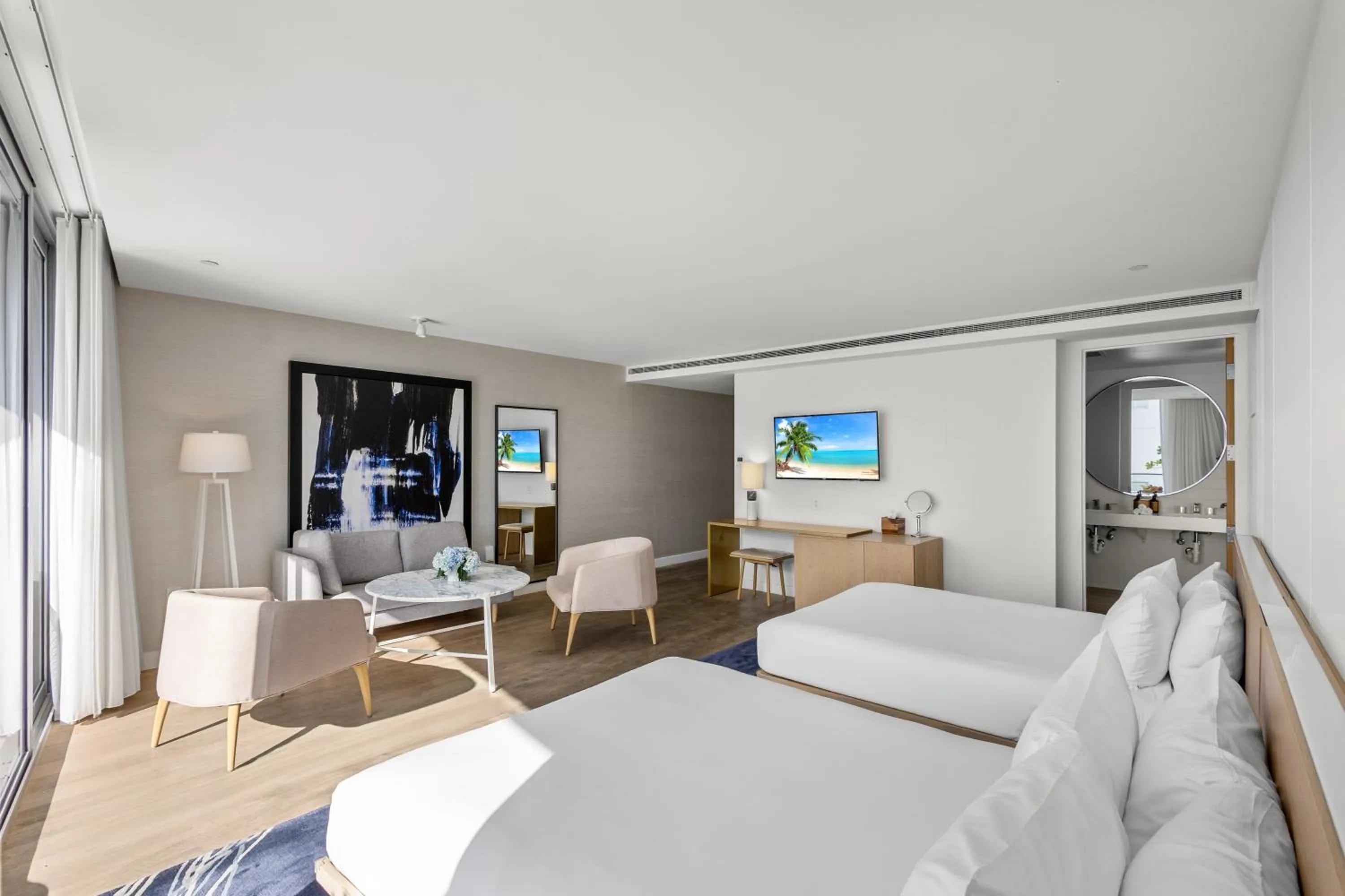 Bed in Park Central South Beach