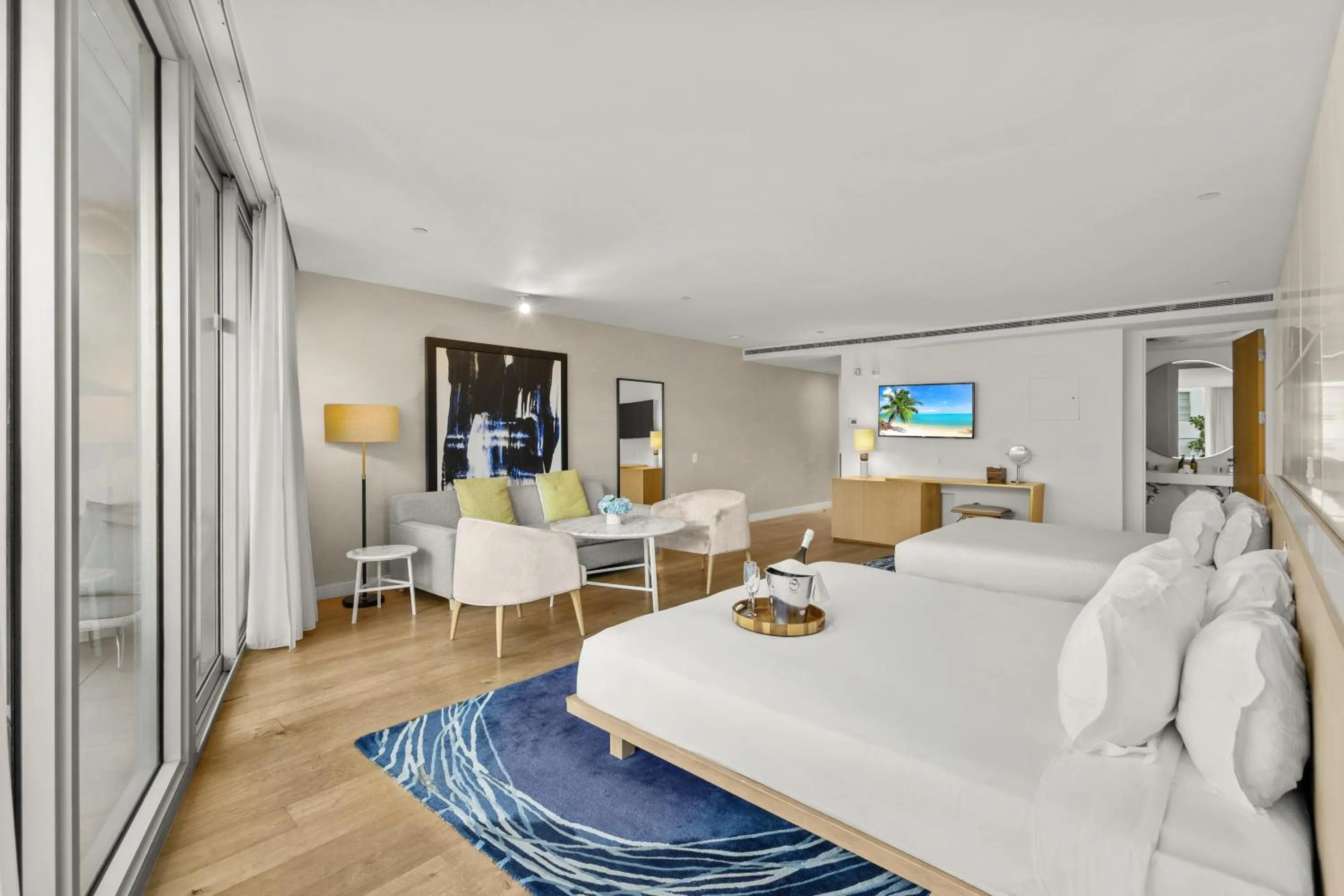 Bed in Park Central South Beach