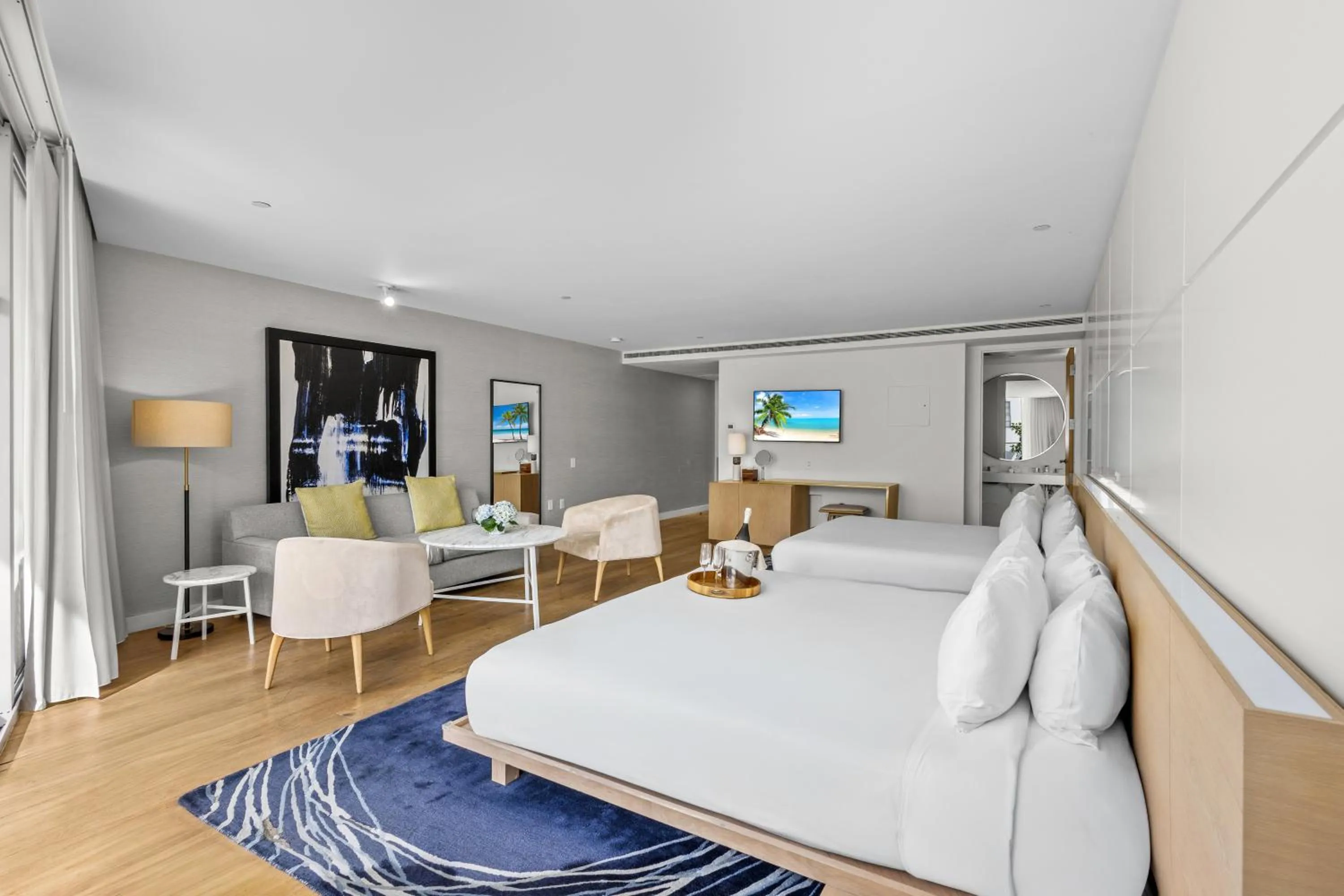 Bed in Park Central South Beach