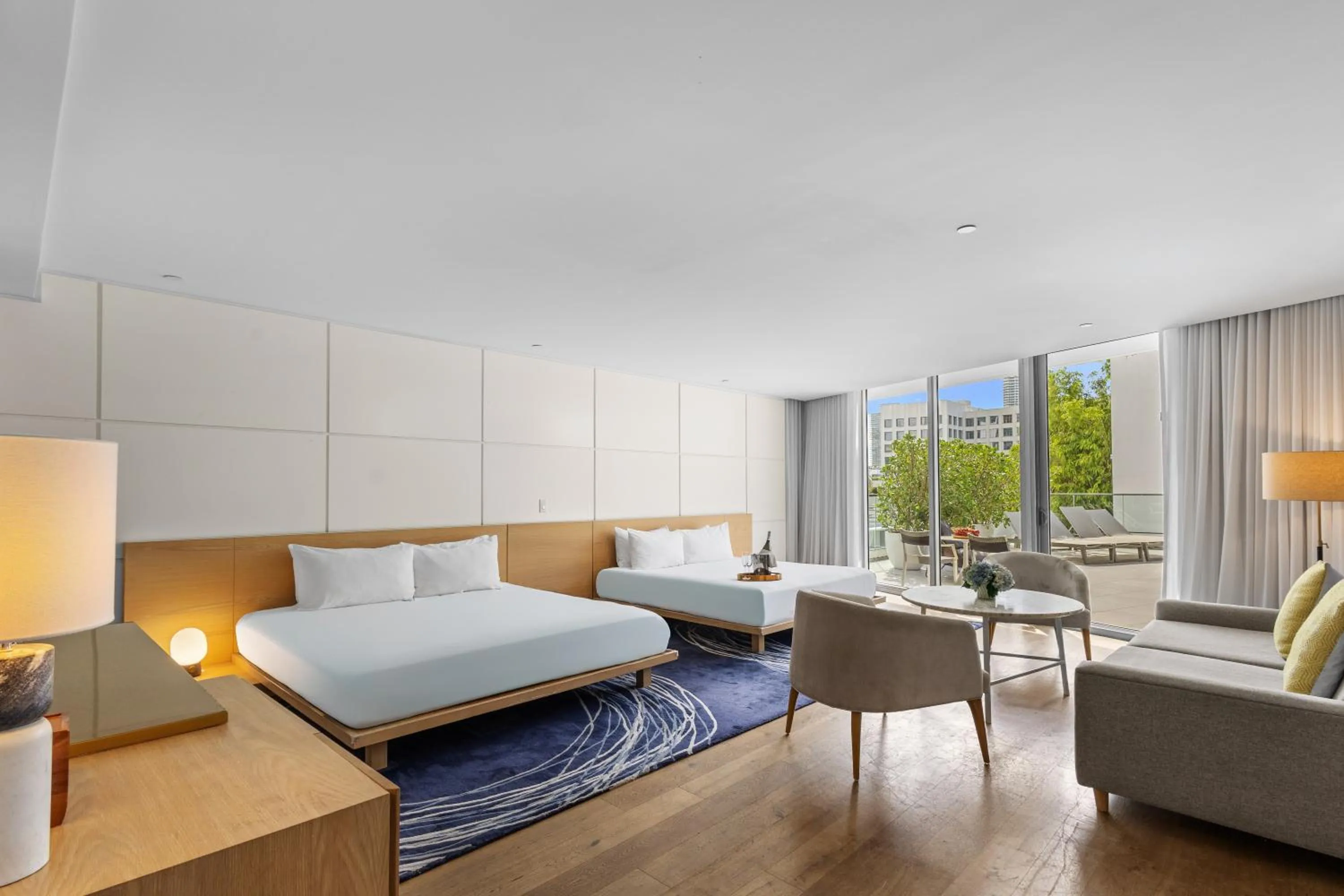 Bed in Park Central South Beach