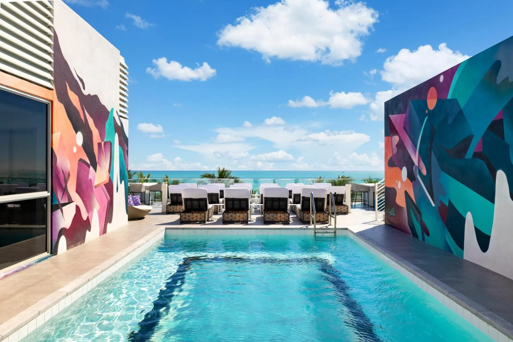 Pool view in Park Central South Beach