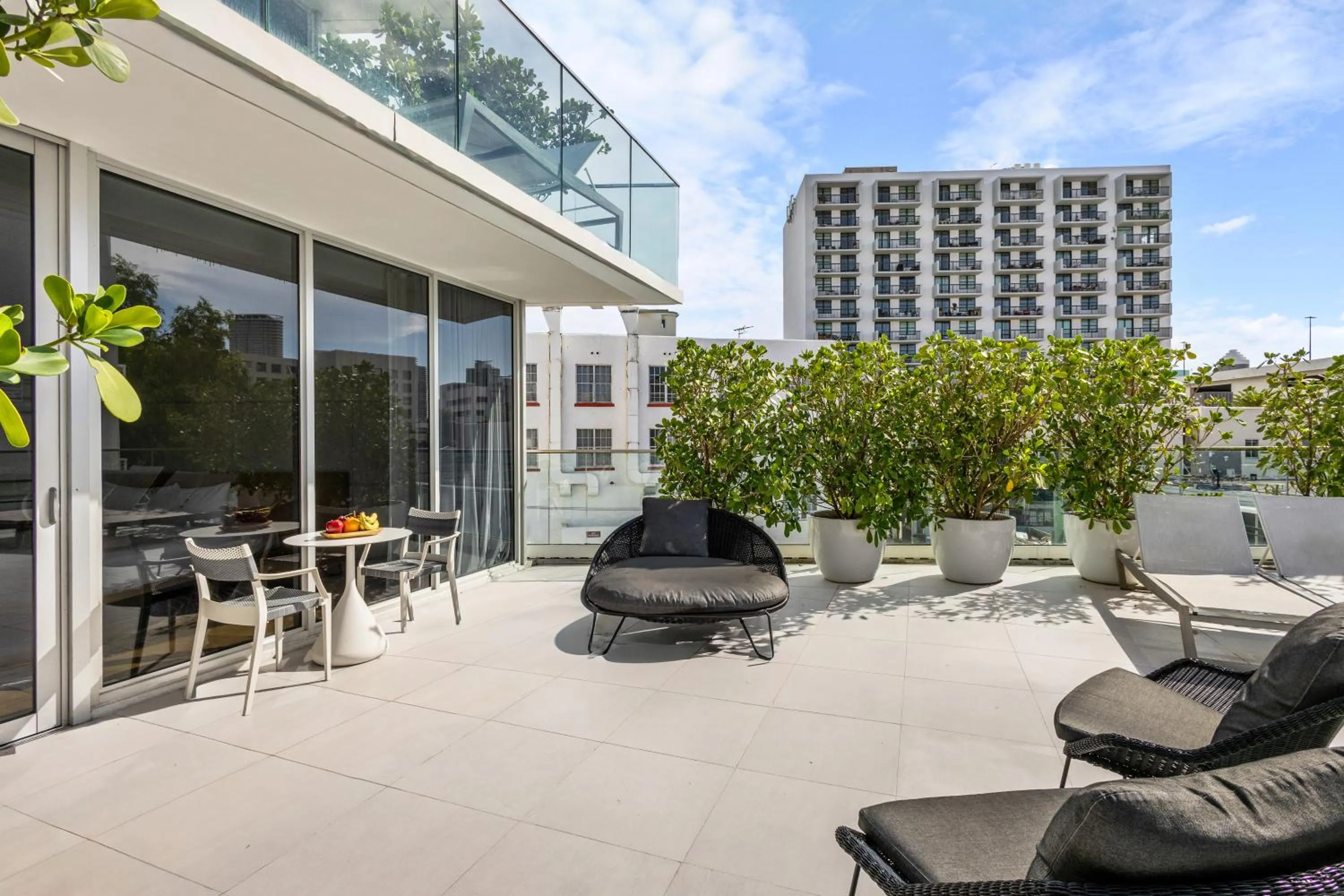 Patio in Park Central South Beach