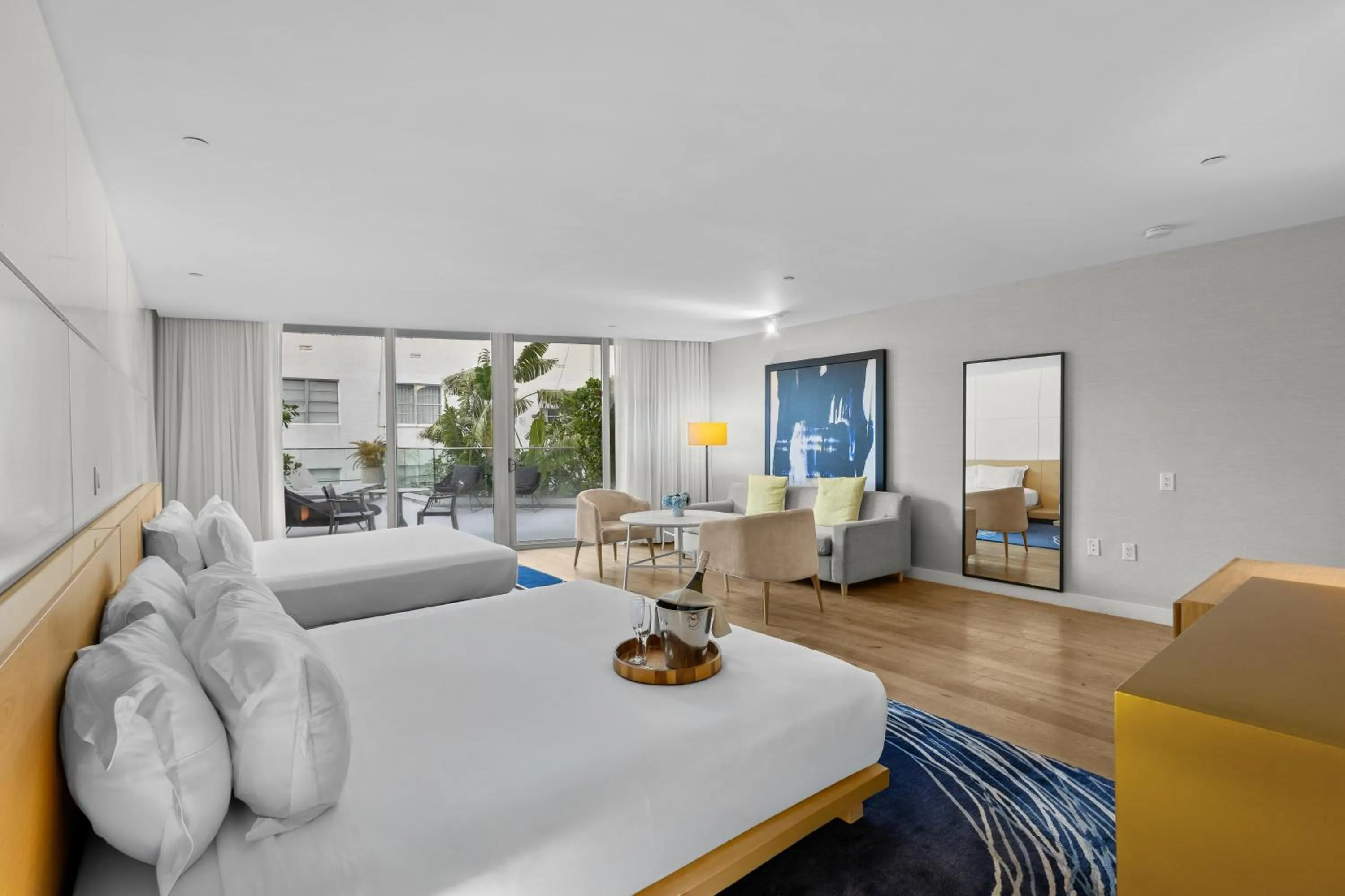 Bed in Park Central South Beach