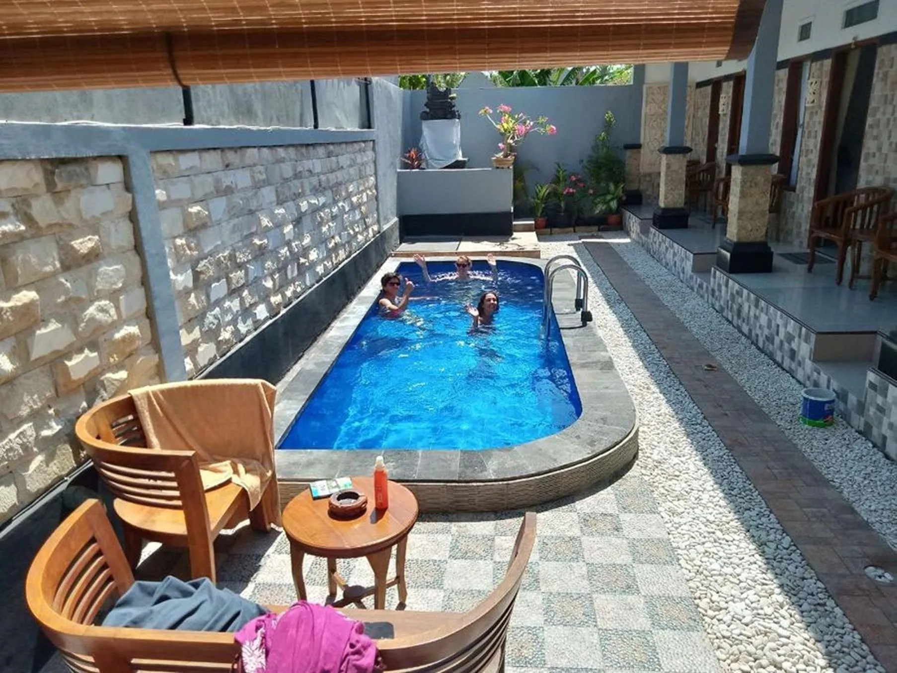 Swimming pool in Gedhong Hostel