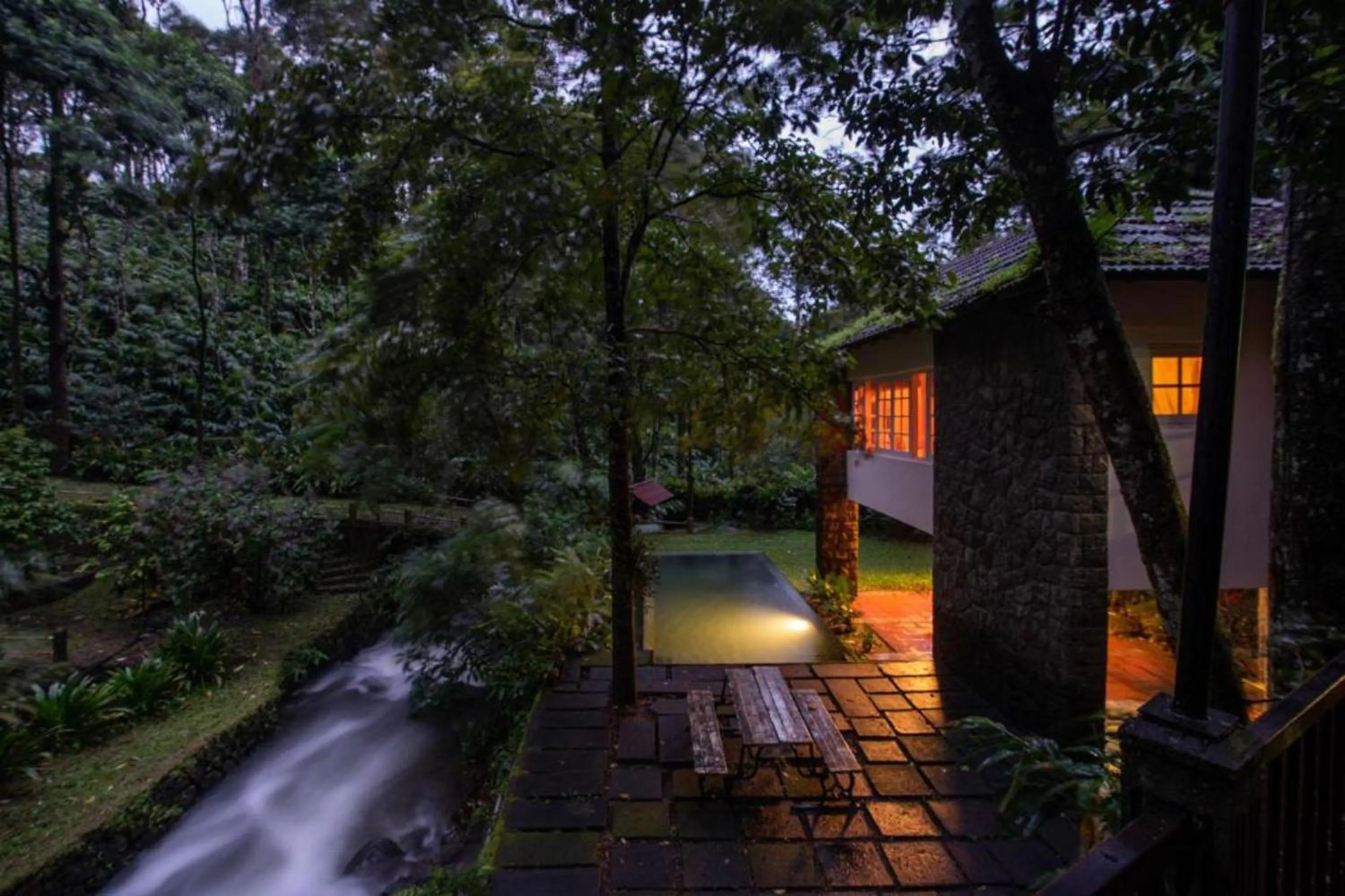 Pool view in Mystic Mayapott, Thekkady