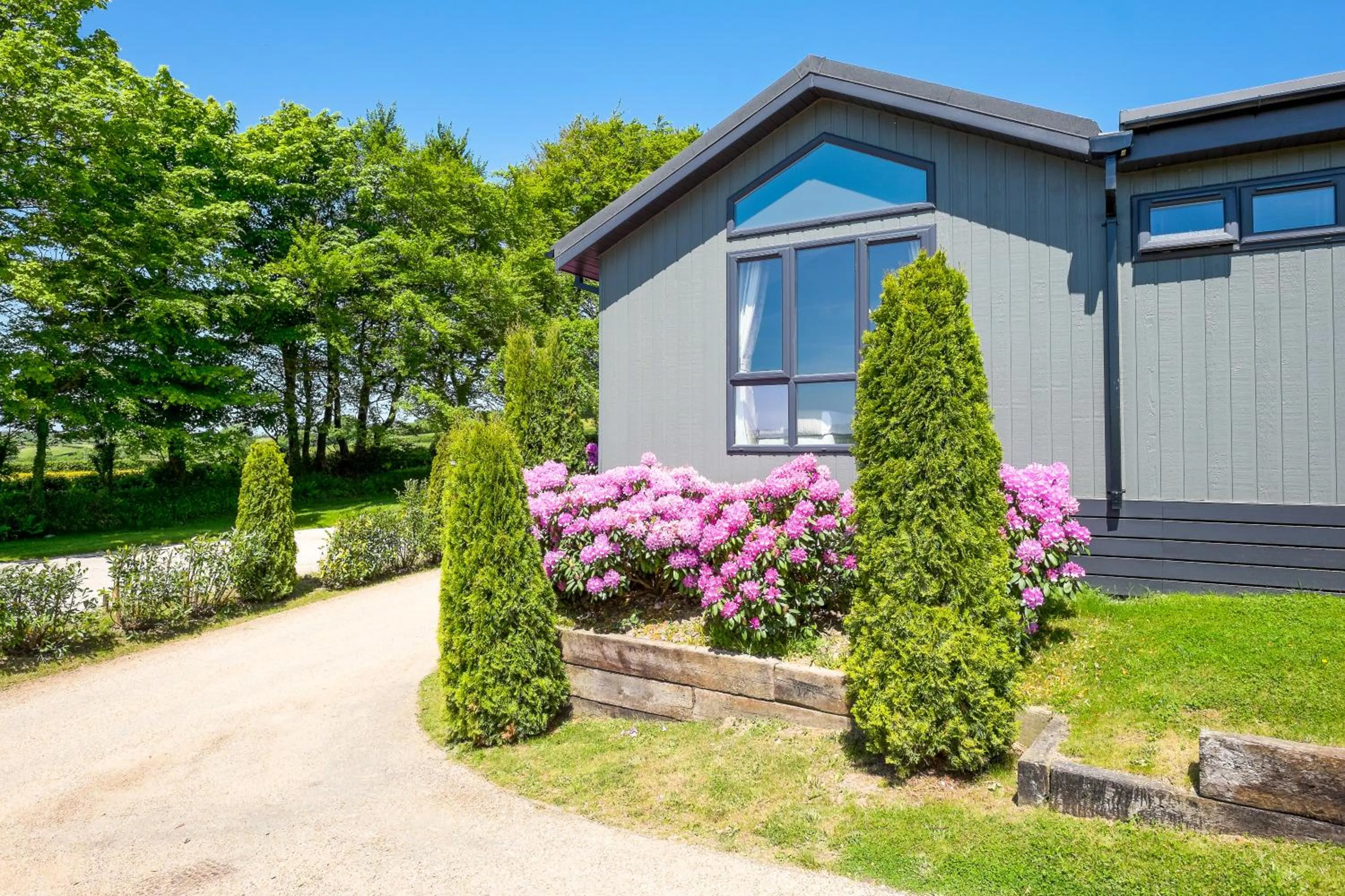Garden view in Kentisbury Grange
