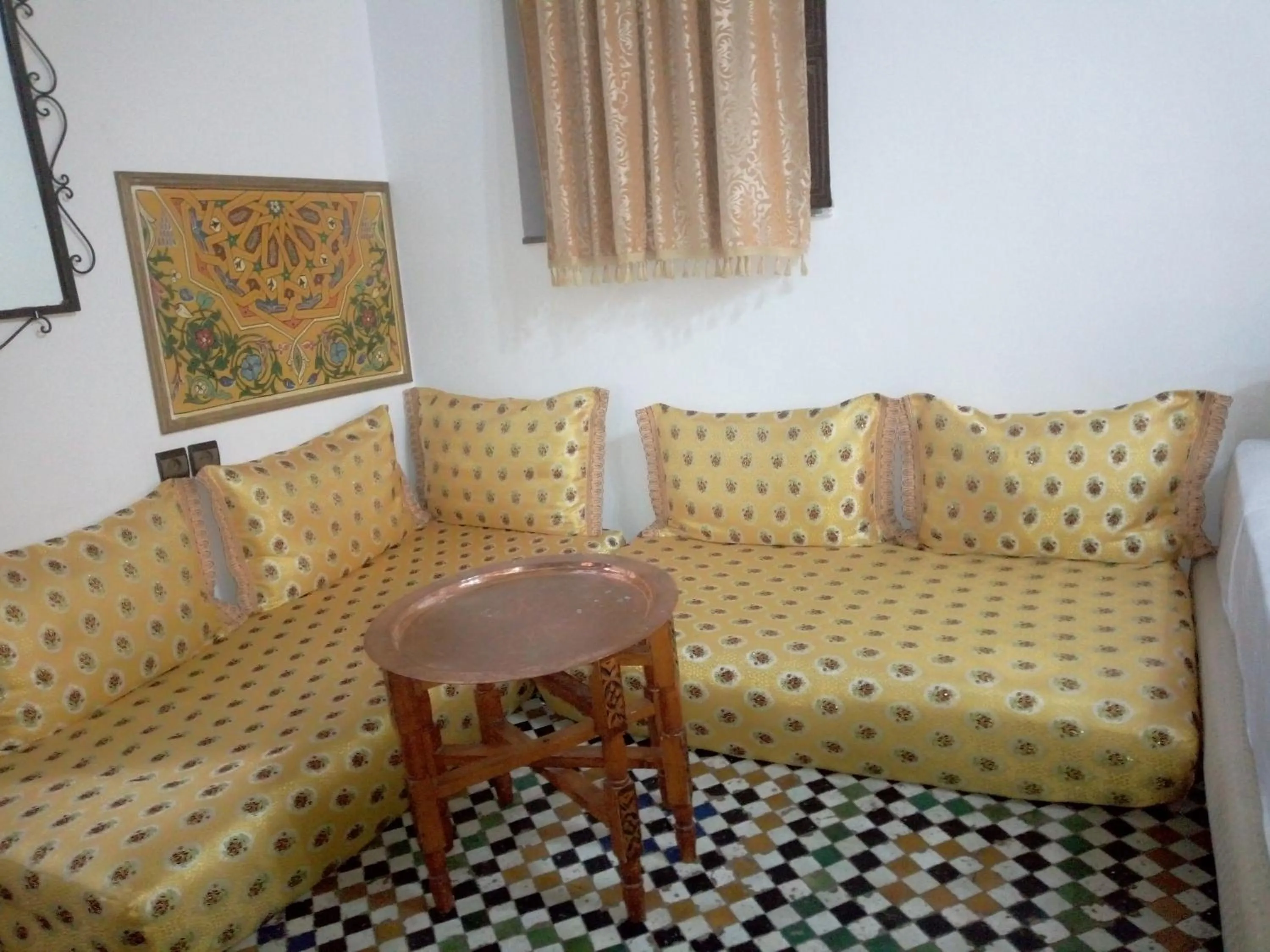 Living room in Riad El Bacha