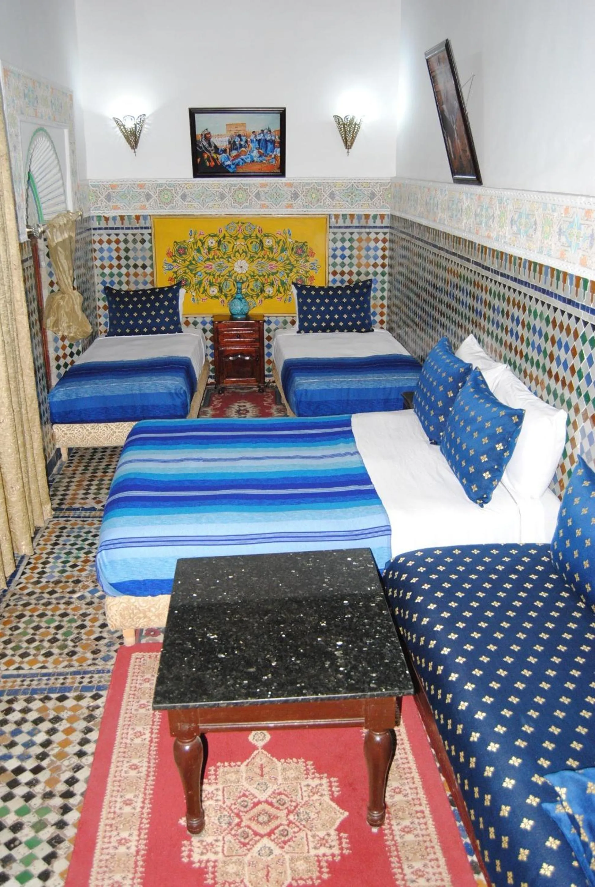 Bed in Riad El Bacha