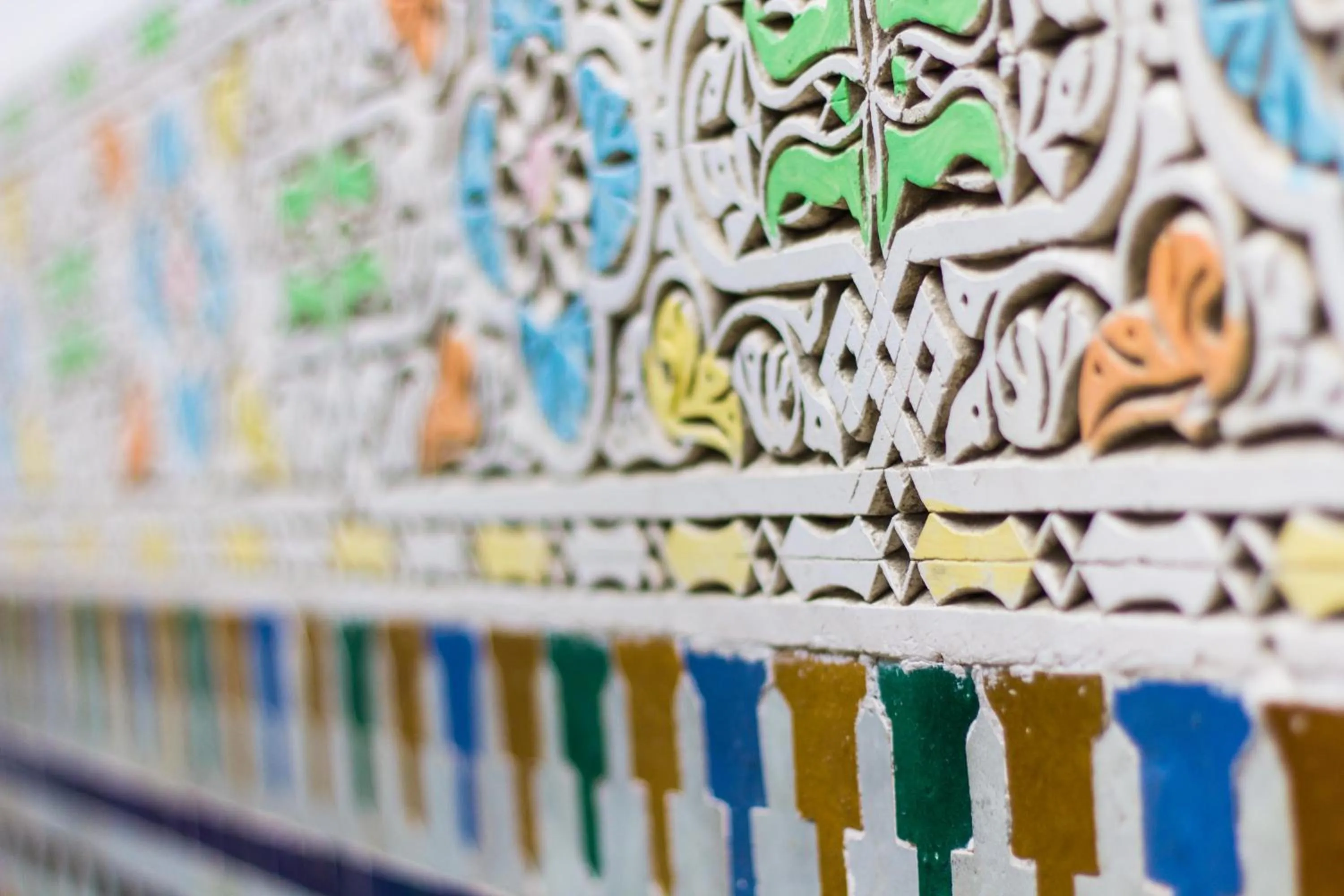 Decorative detail in Riad El Bacha