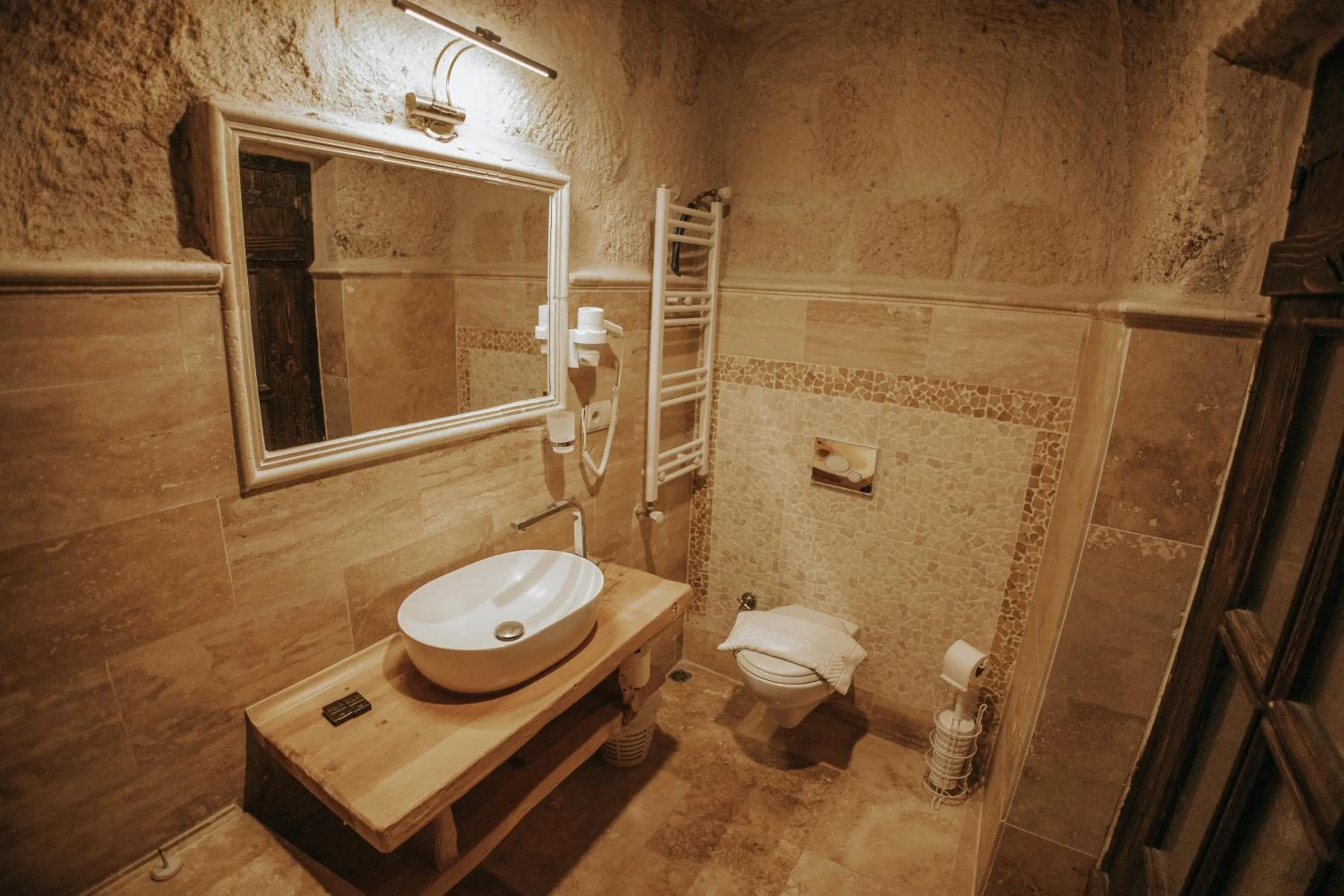 Shower in Vintage Cave House Hotel