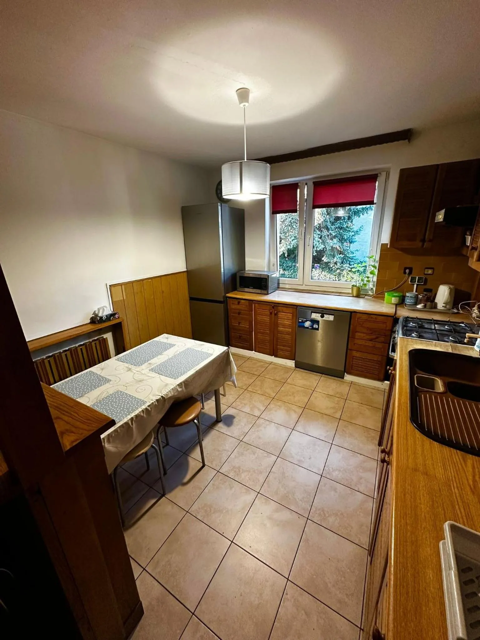 Kitchen or kitchenette in Hostel Tolek