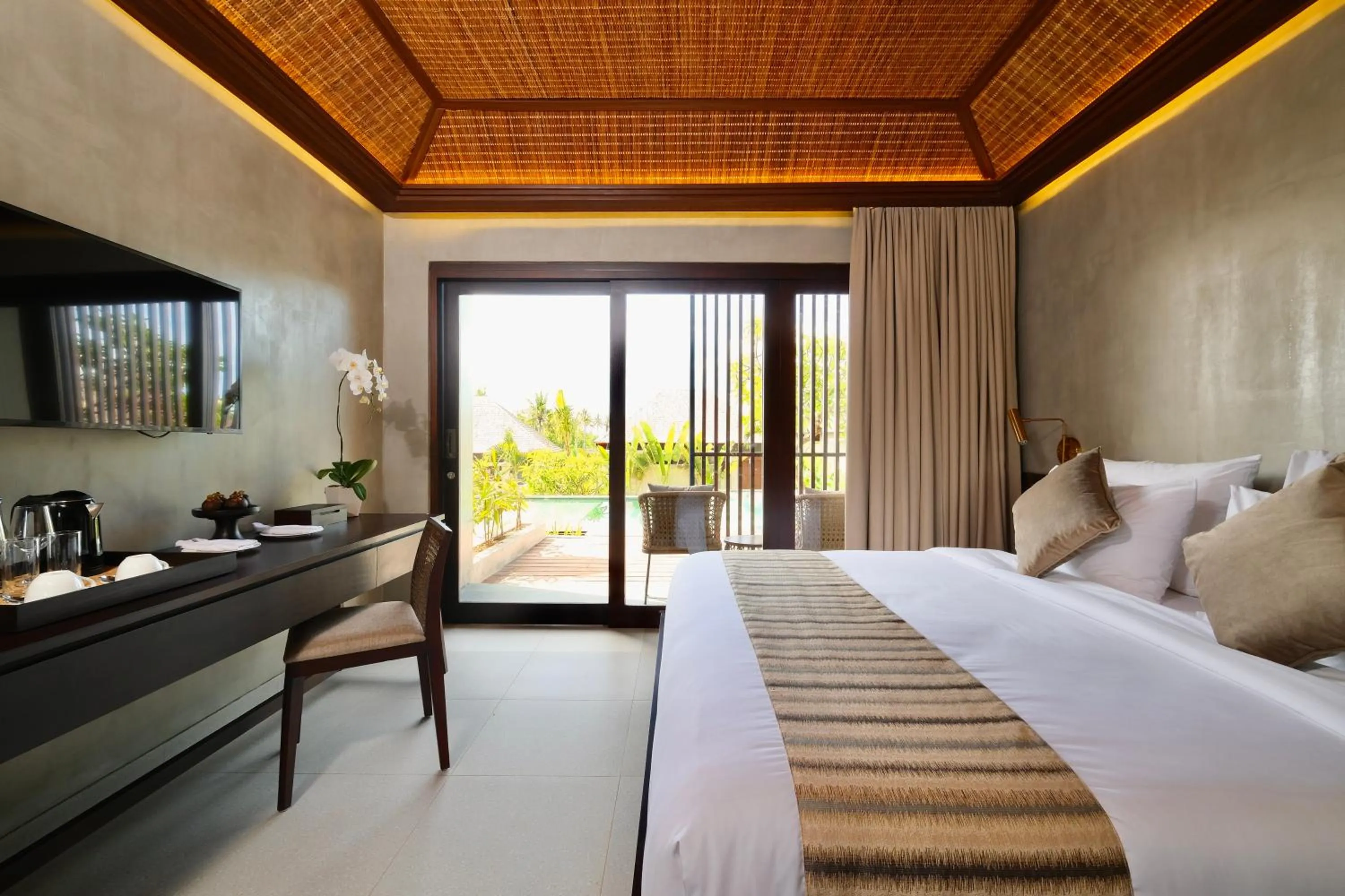 View (from property/room), Bed in The Garcia Ubud Hotel & Resort