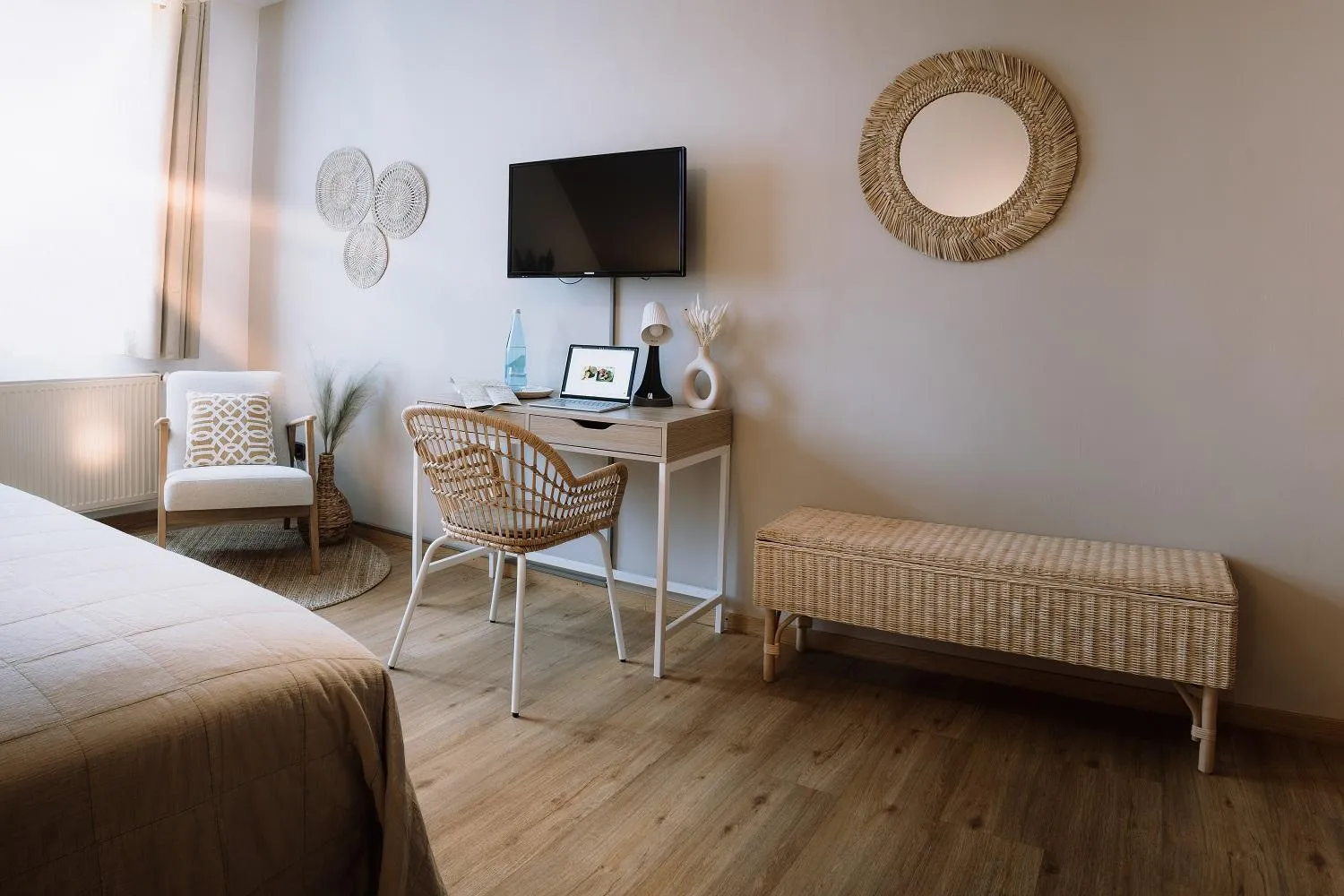 Bed in Landhotel Sonnenhof