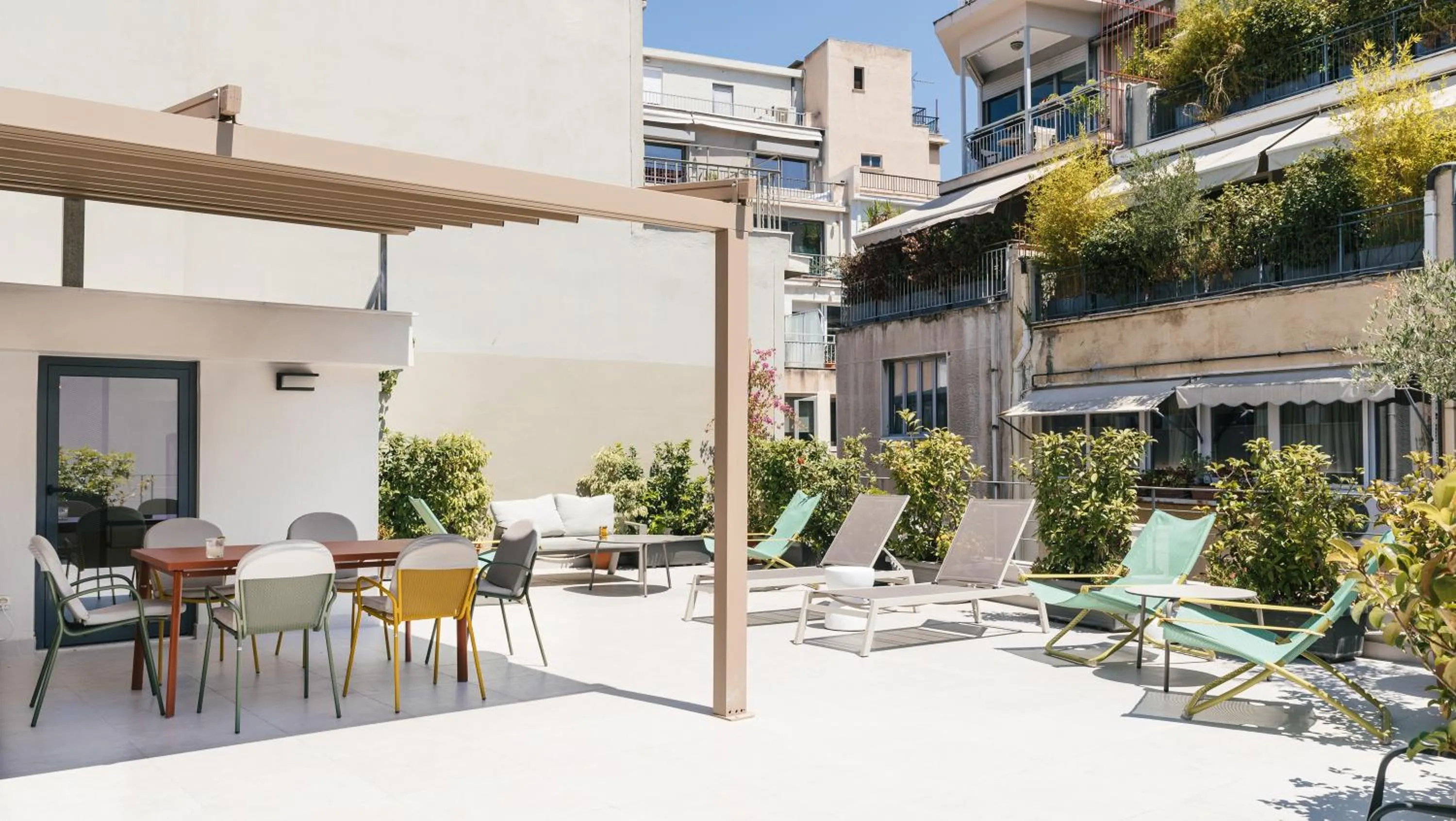 Balcony/Terrace in Athens Hub Hostel
