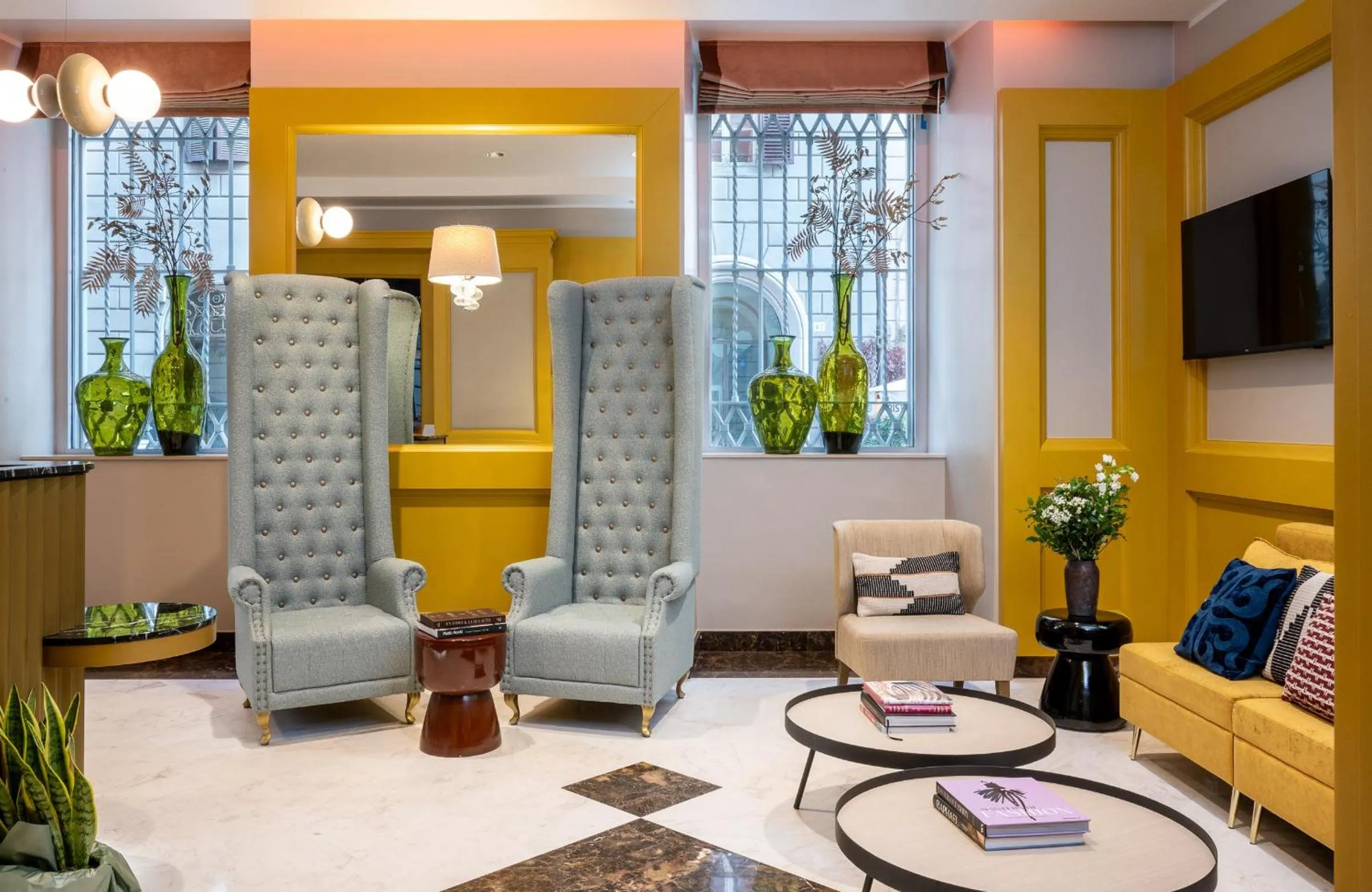 Lobby or reception in Leonardo Boutique Hotel Rome Monti