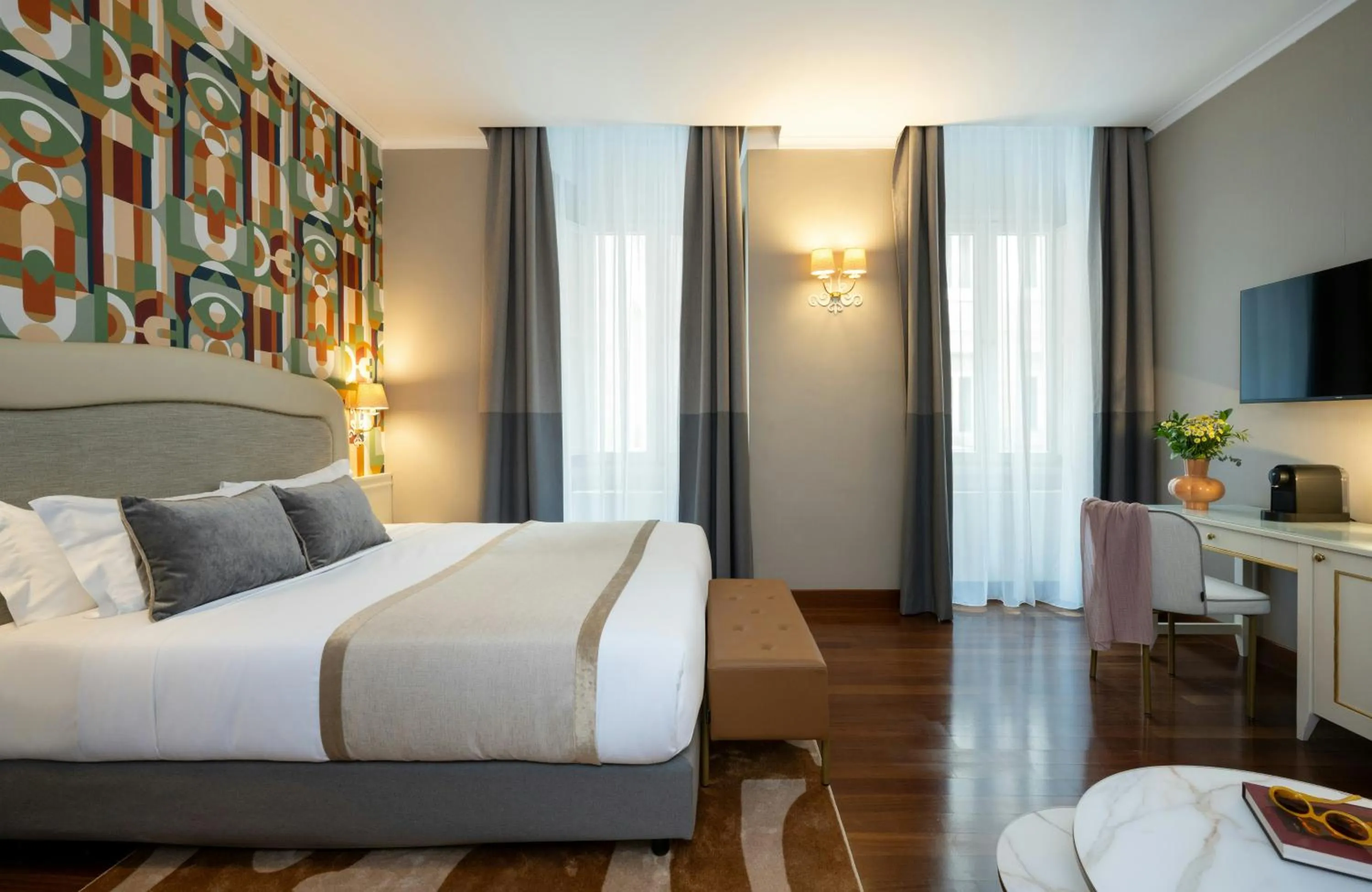 Photo of the whole room, Bed in Leonardo Boutique Hotel Rome Monti