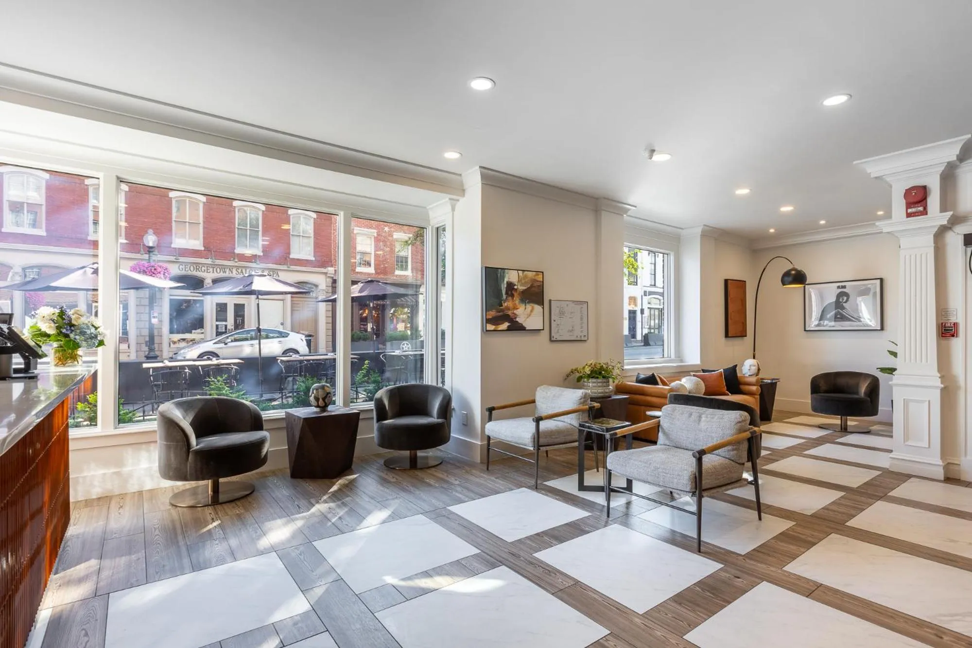 Lobby or reception in The Georgetown Inn