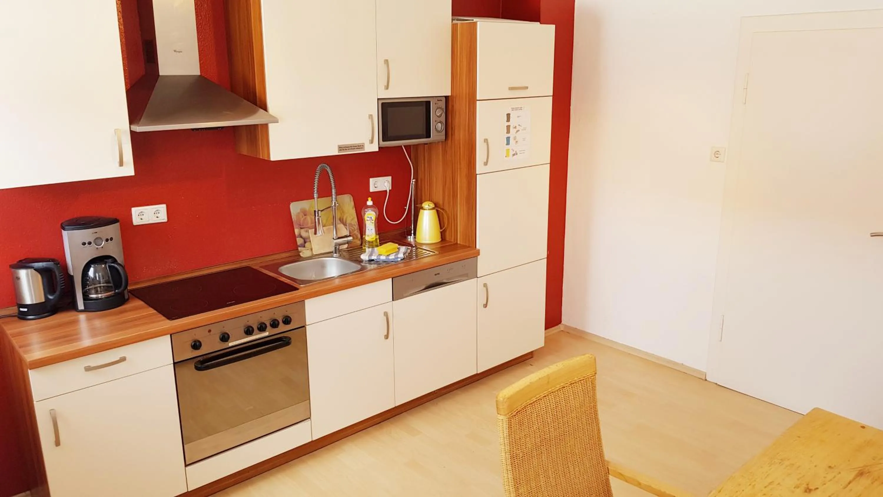 Kitchen or kitchenette in Ferienwohnung Fulda