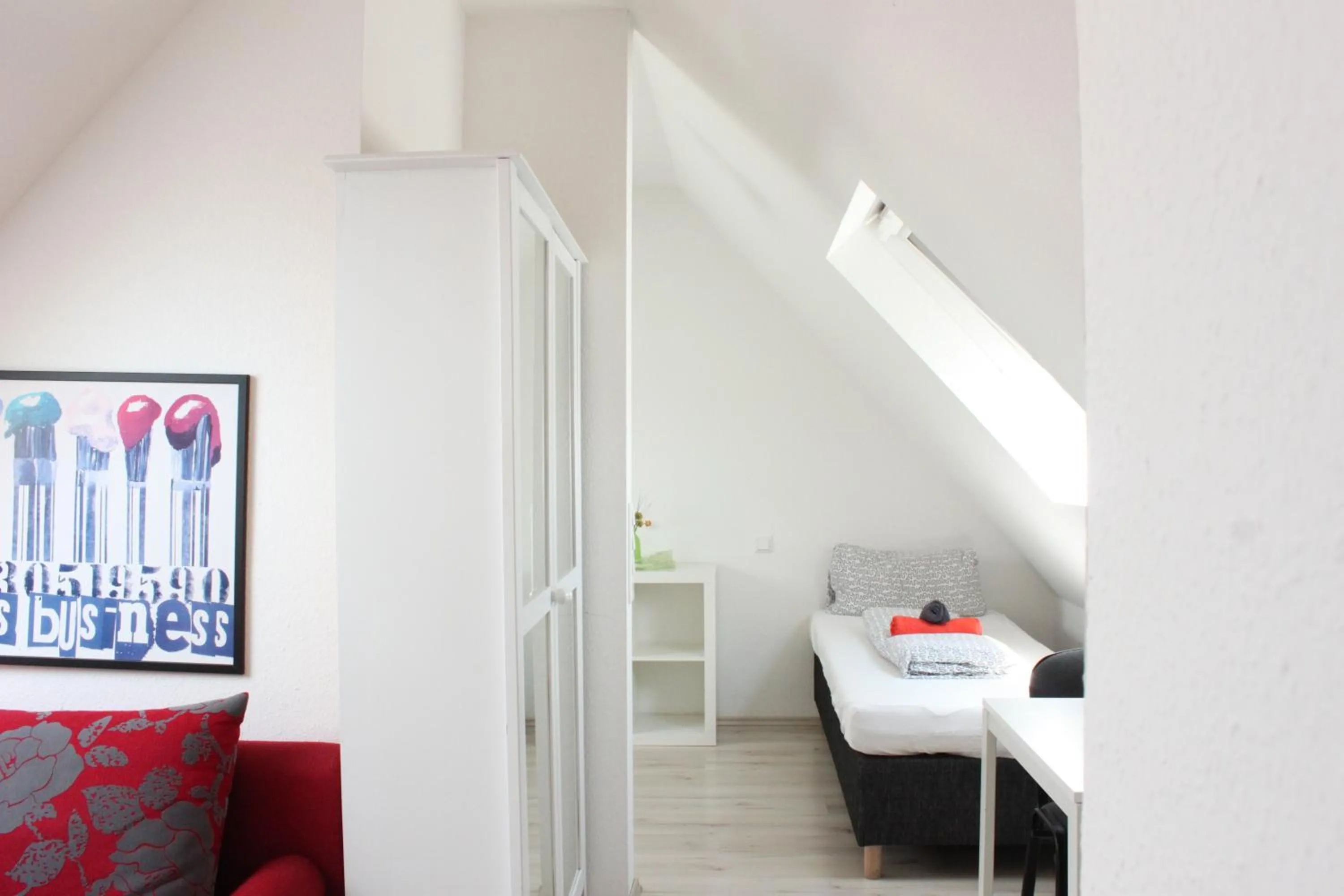 Bed in Ferienwohnung Fulda