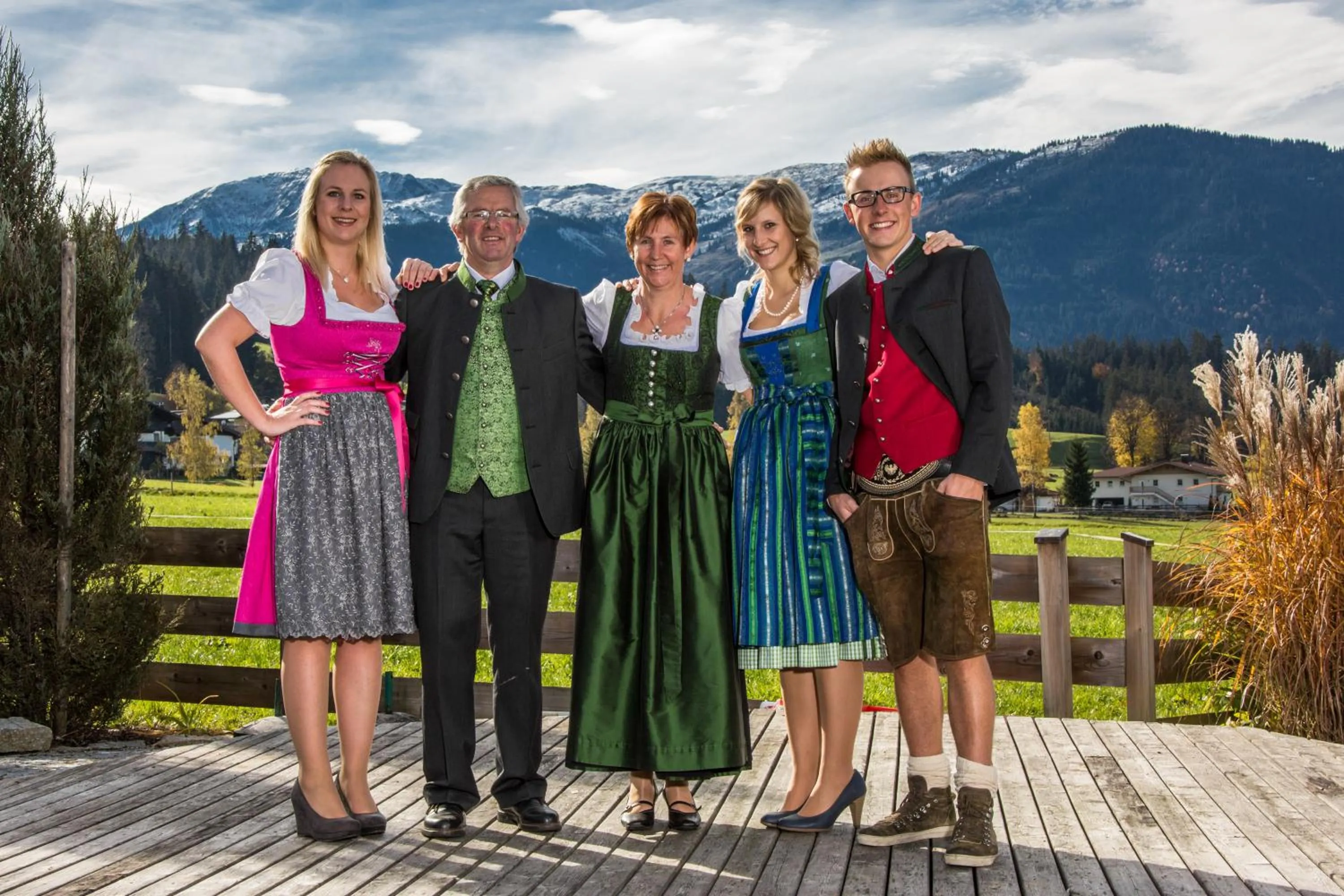 Family in Frühstückspension Samerhof