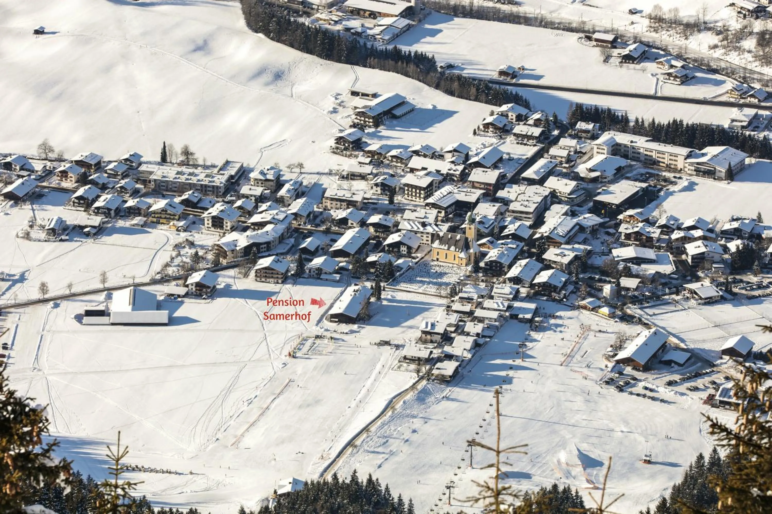 Winter in Frühstückspension Samerhof