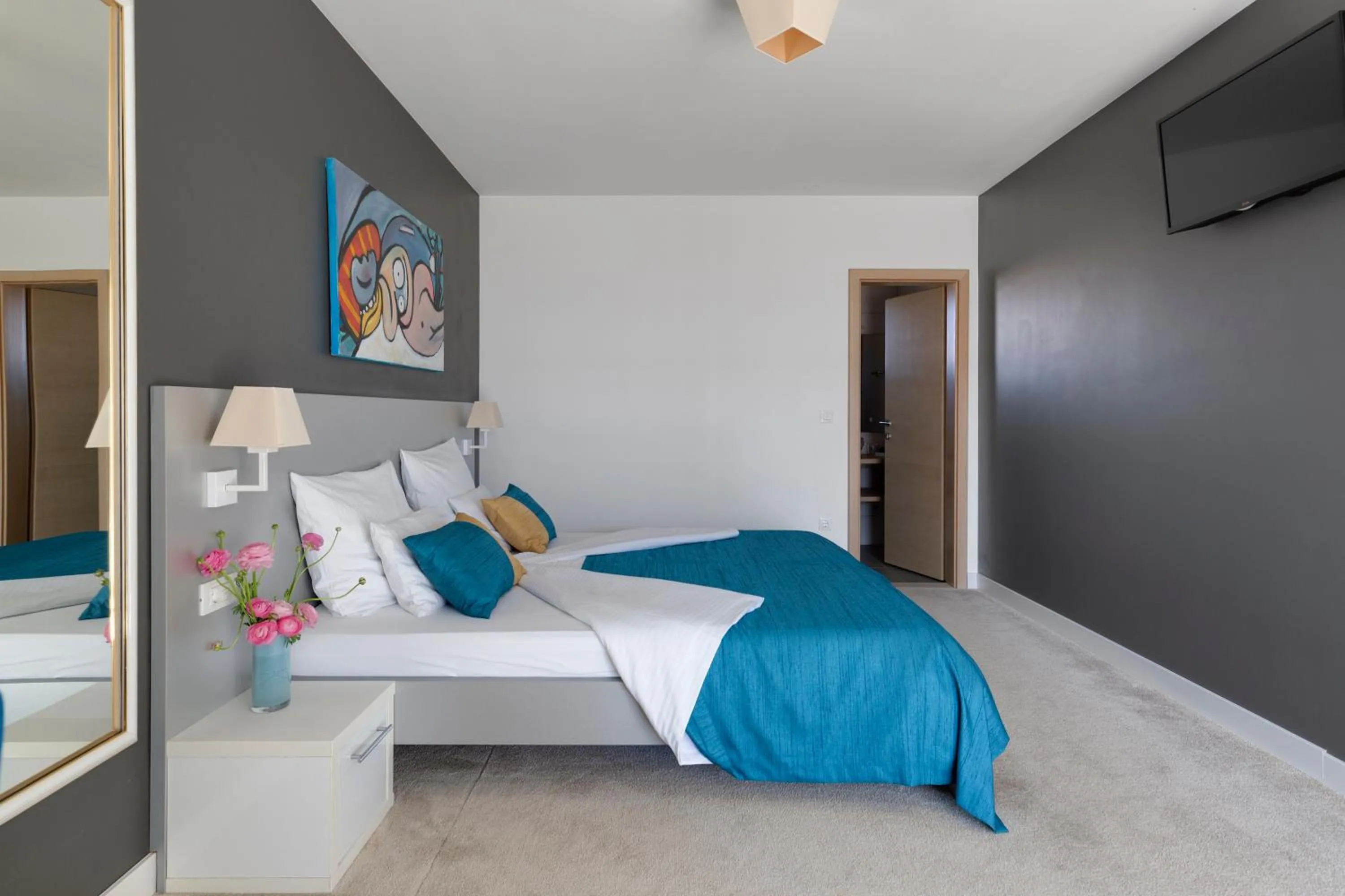 Bed in Villa Liburnum