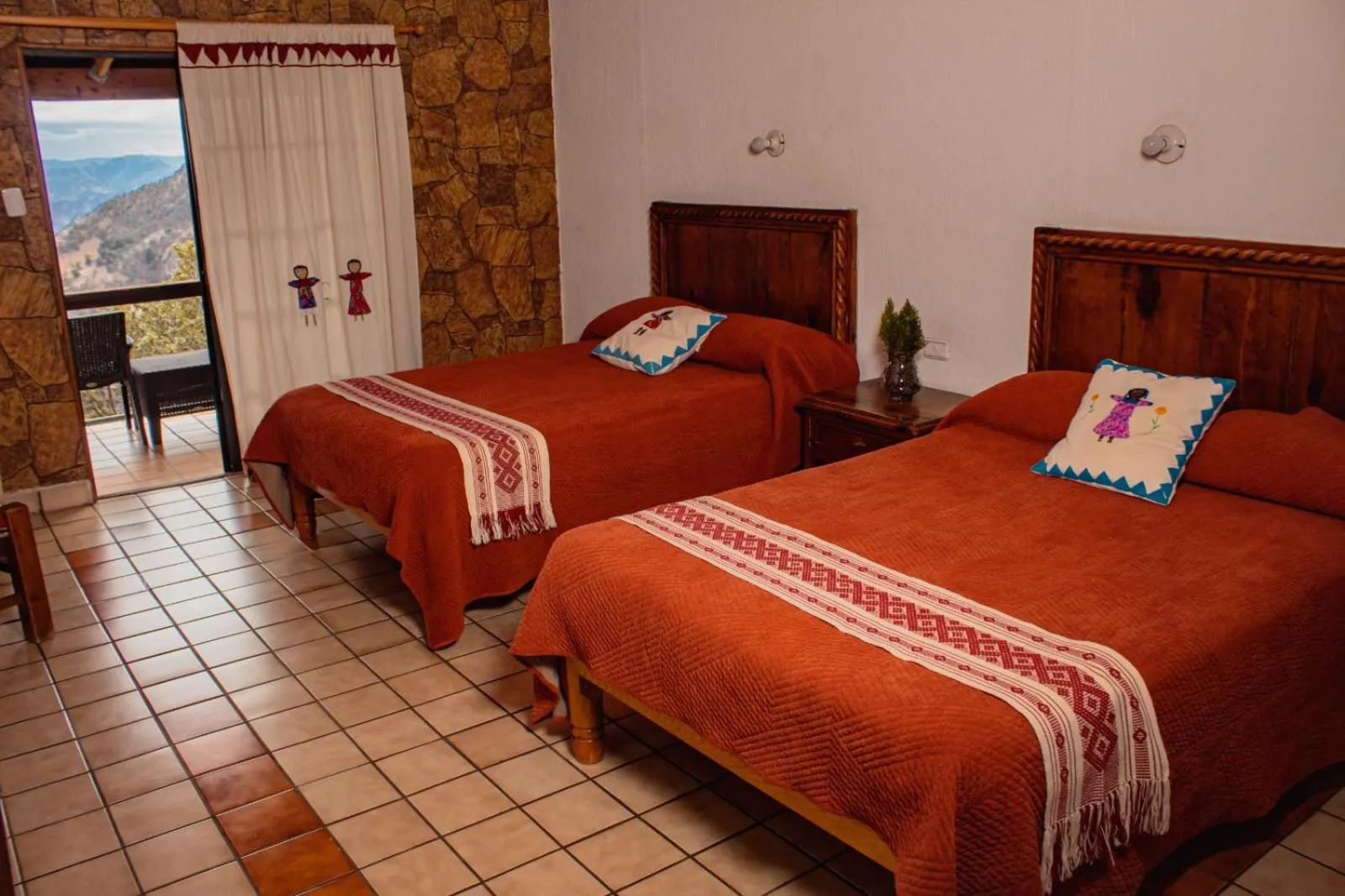 Bed in Hotel Divisadero Barrancas