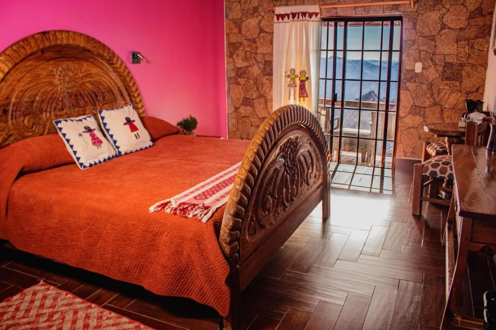 Bed in Hotel Divisadero Barrancas