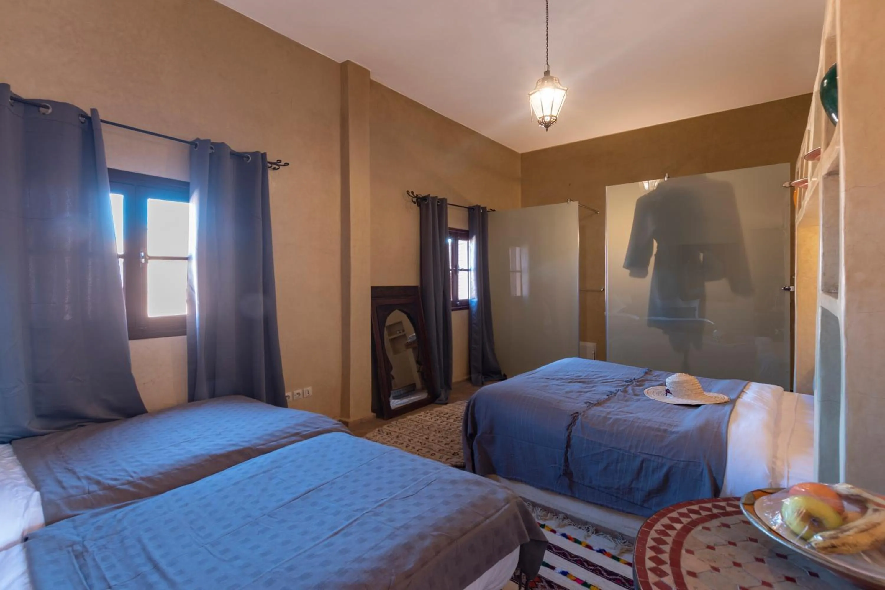 Bed in Villa Soraya Hammam & Jacuzzi