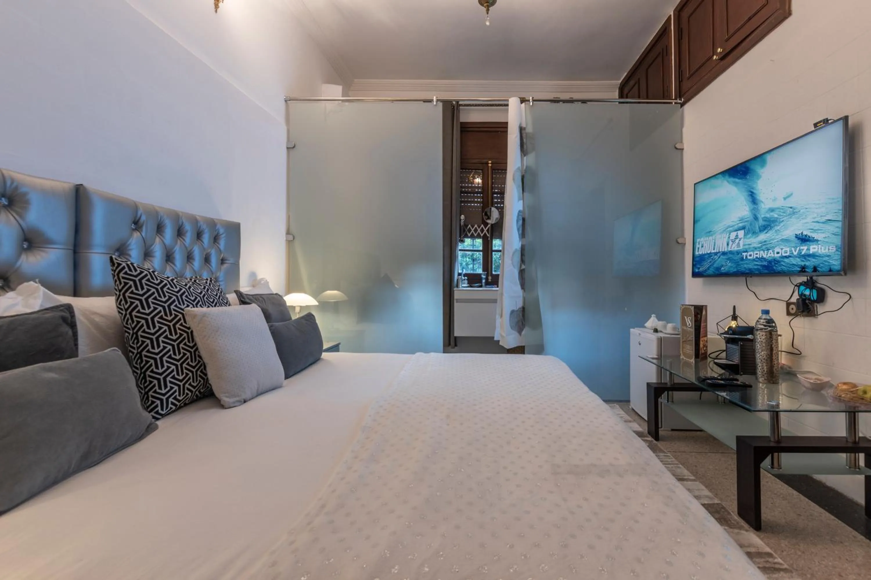 Bed in Villa Soraya Hammam & Jacuzzi