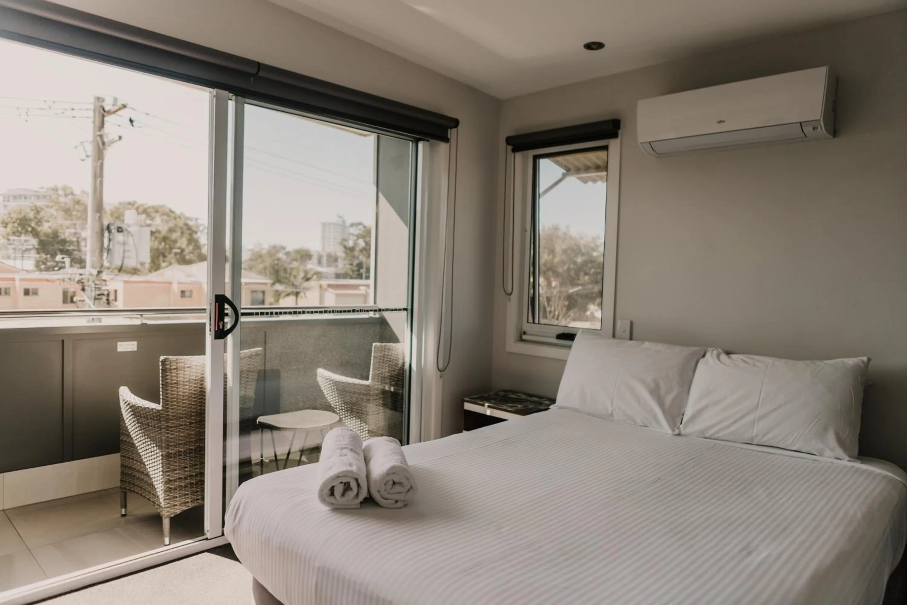 Bedroom, Bed in Saltwater Villas - Pet Friendly Accommodation