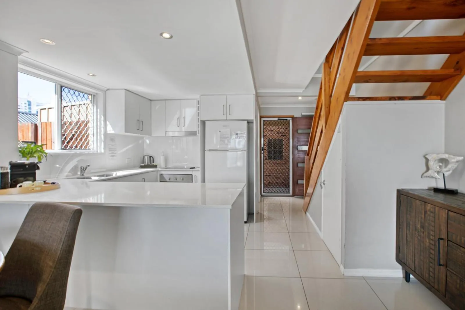 Kitchen or kitchenette in Saltwater Villas - Pet Friendly Accommodation