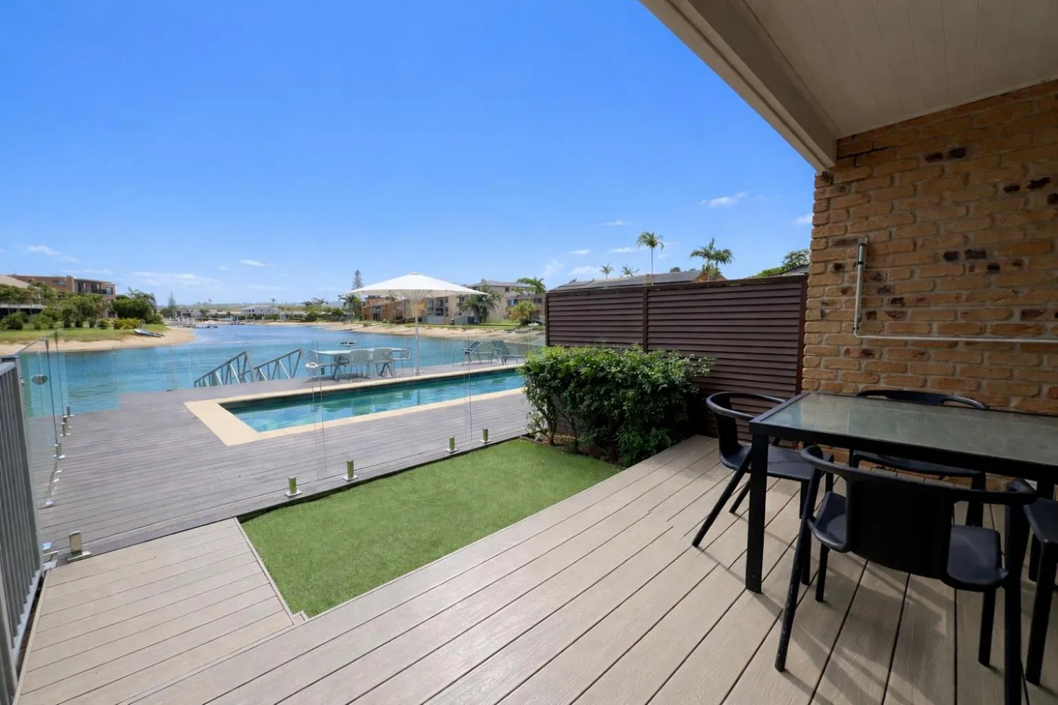 Patio in Saltwater Villas - Pet Friendly Accommodation