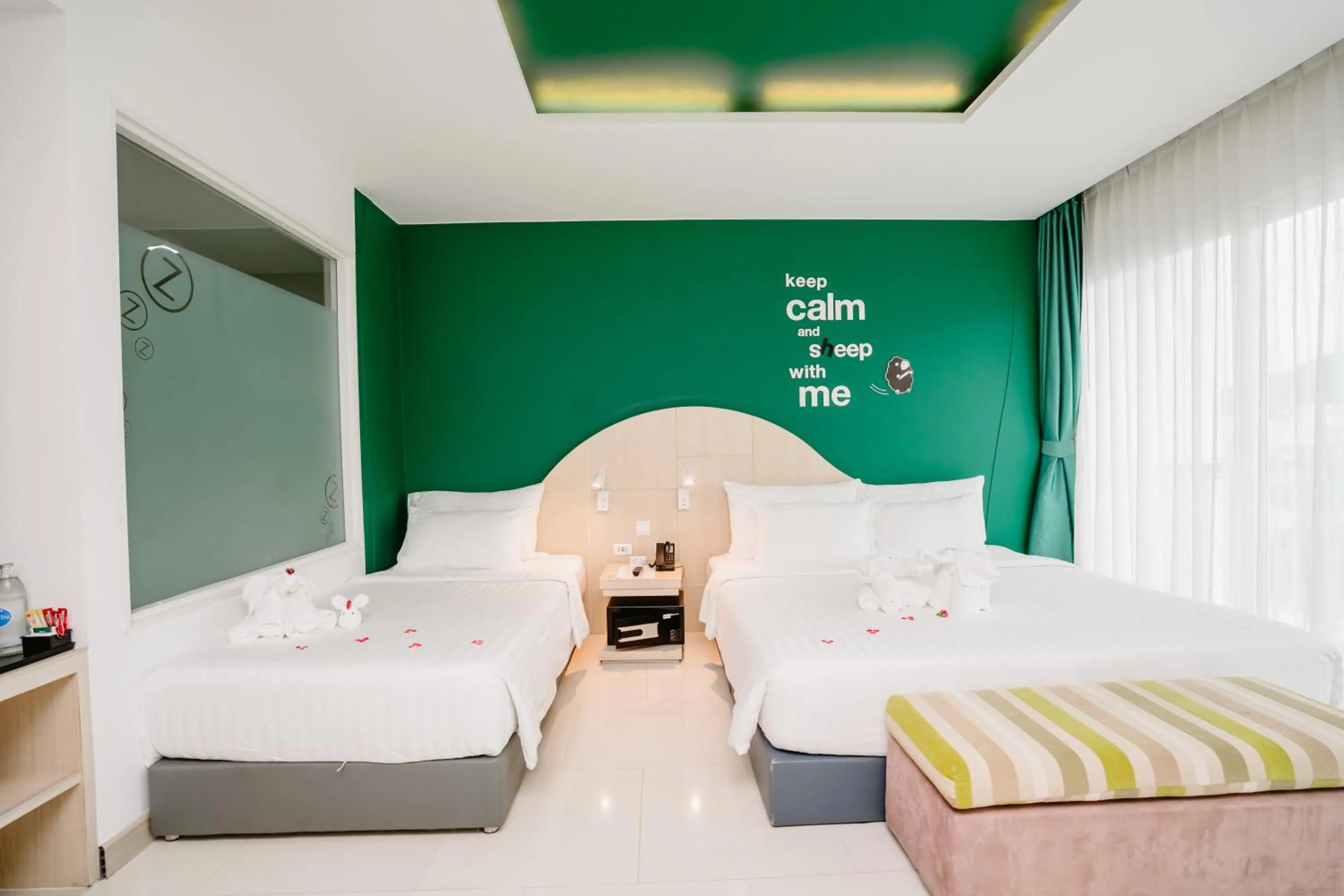 Bed in SLEEP WITH ME HOTEL design hotel @ patong (SHA Plus+)