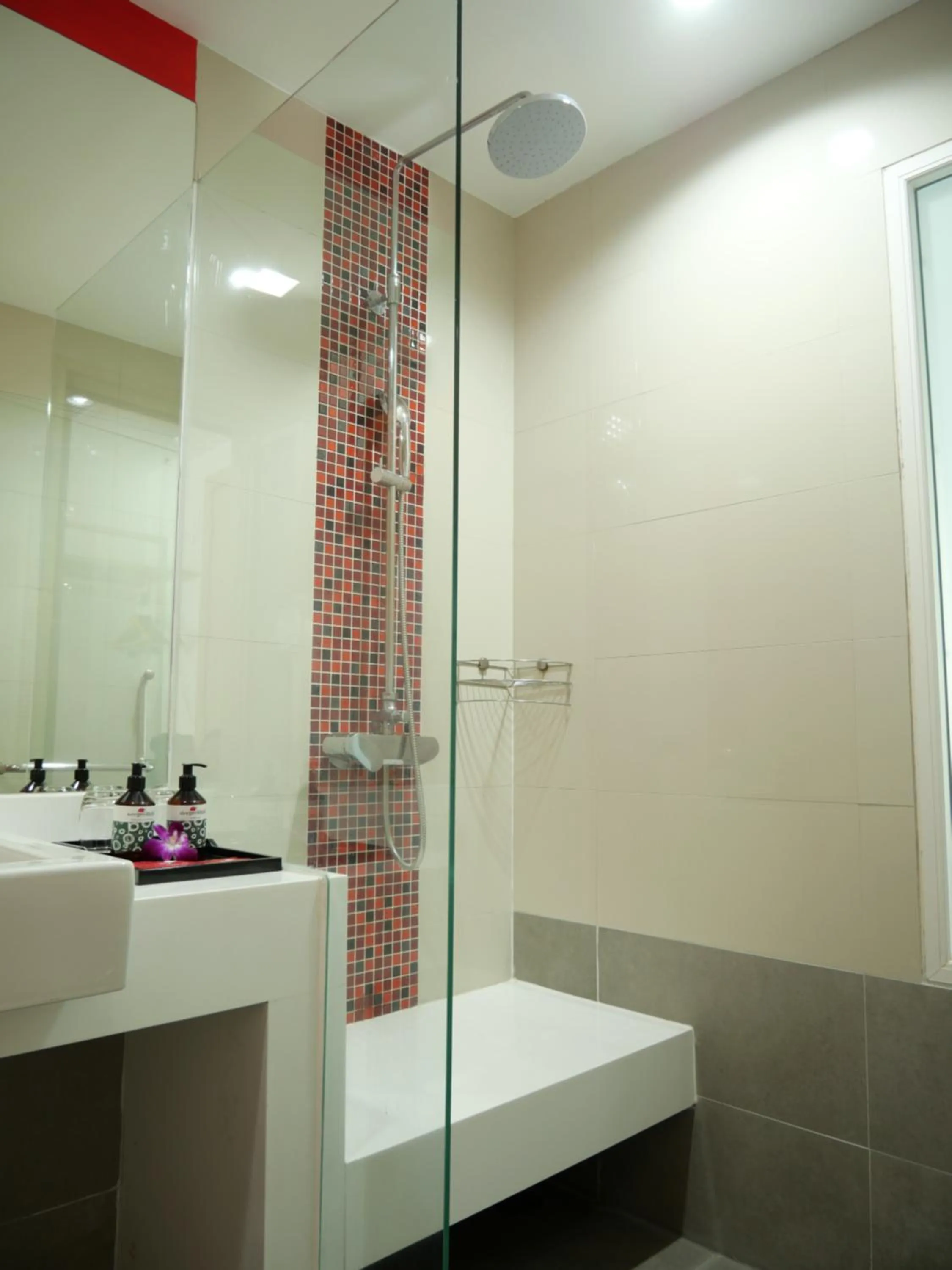 Shower in SLEEP WITH ME HOTEL design hotel @ patong (SHA Plus+)