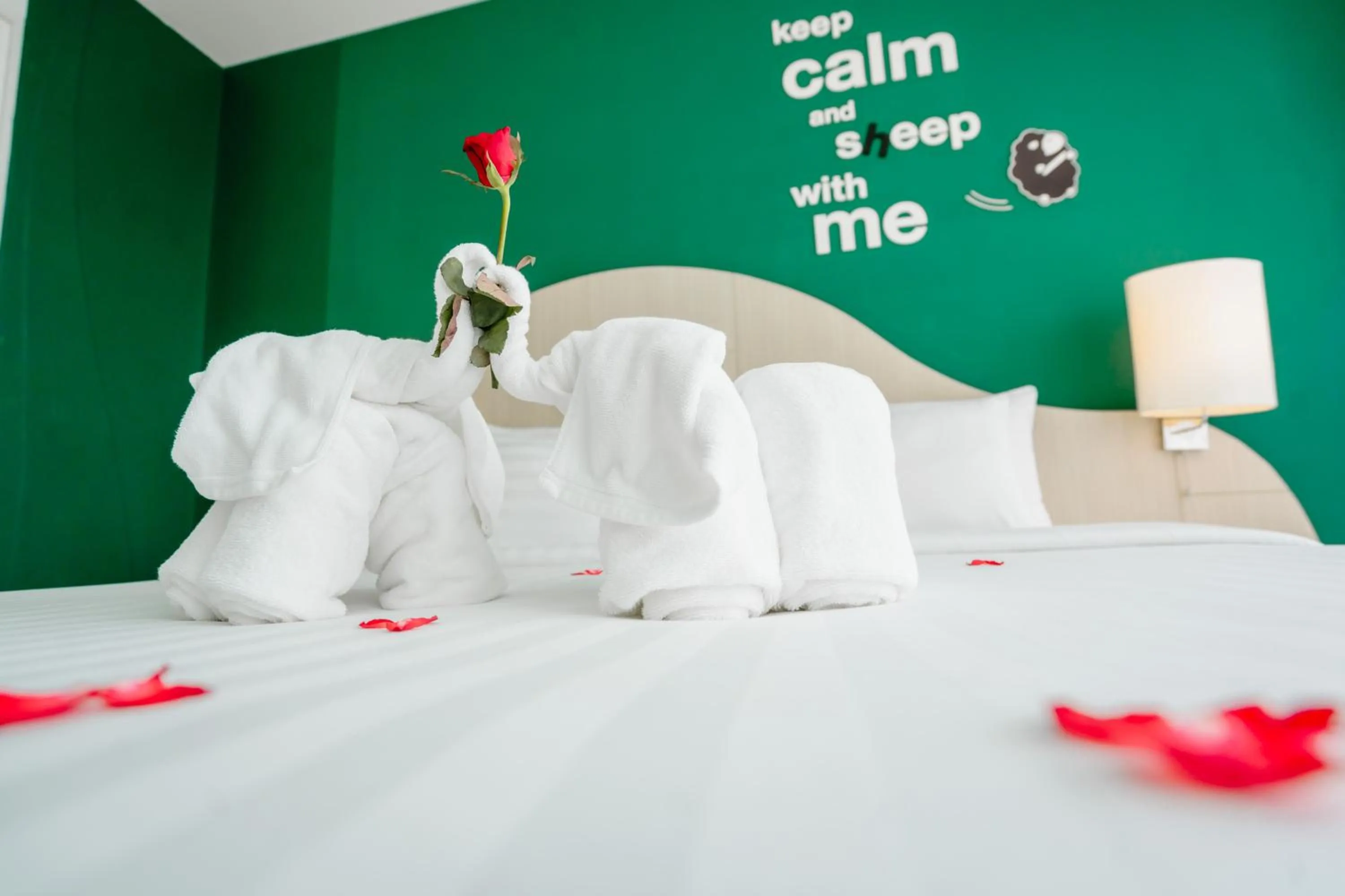 Bed in SLEEP WITH ME HOTEL design hotel @ patong (SHA Plus+)