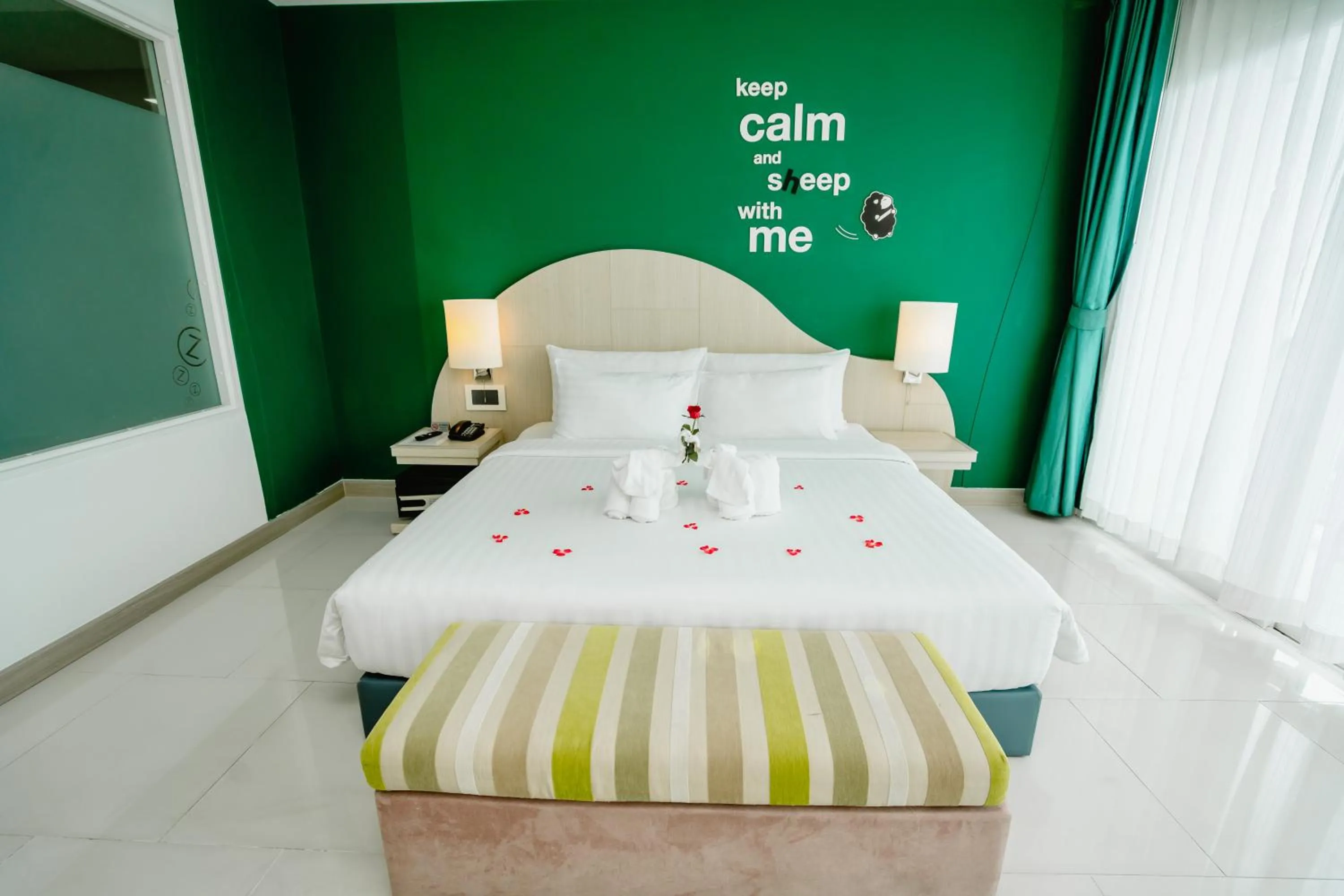 Bed in SLEEP WITH ME HOTEL design hotel @ patong (SHA Plus+)
