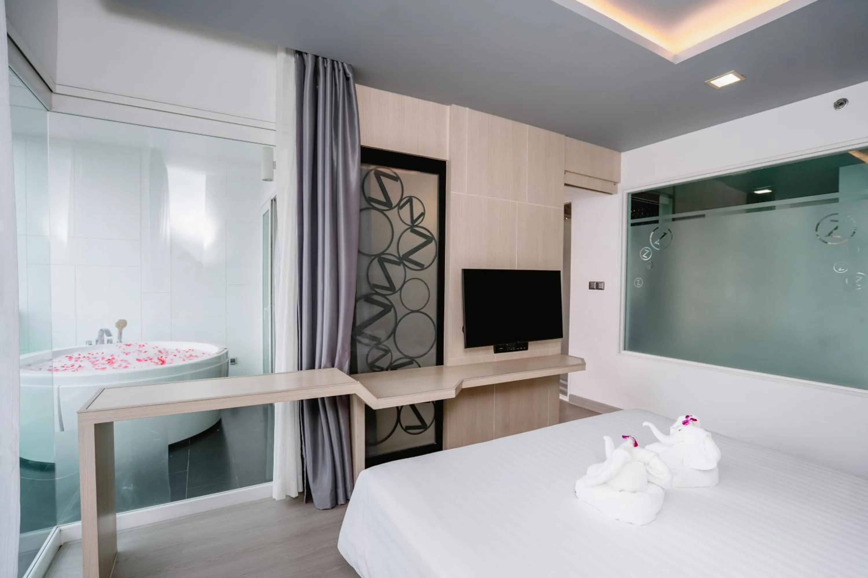 Photo of the whole room, Bed in SLEEP WITH ME HOTEL design hotel @ patong (SHA Plus+)